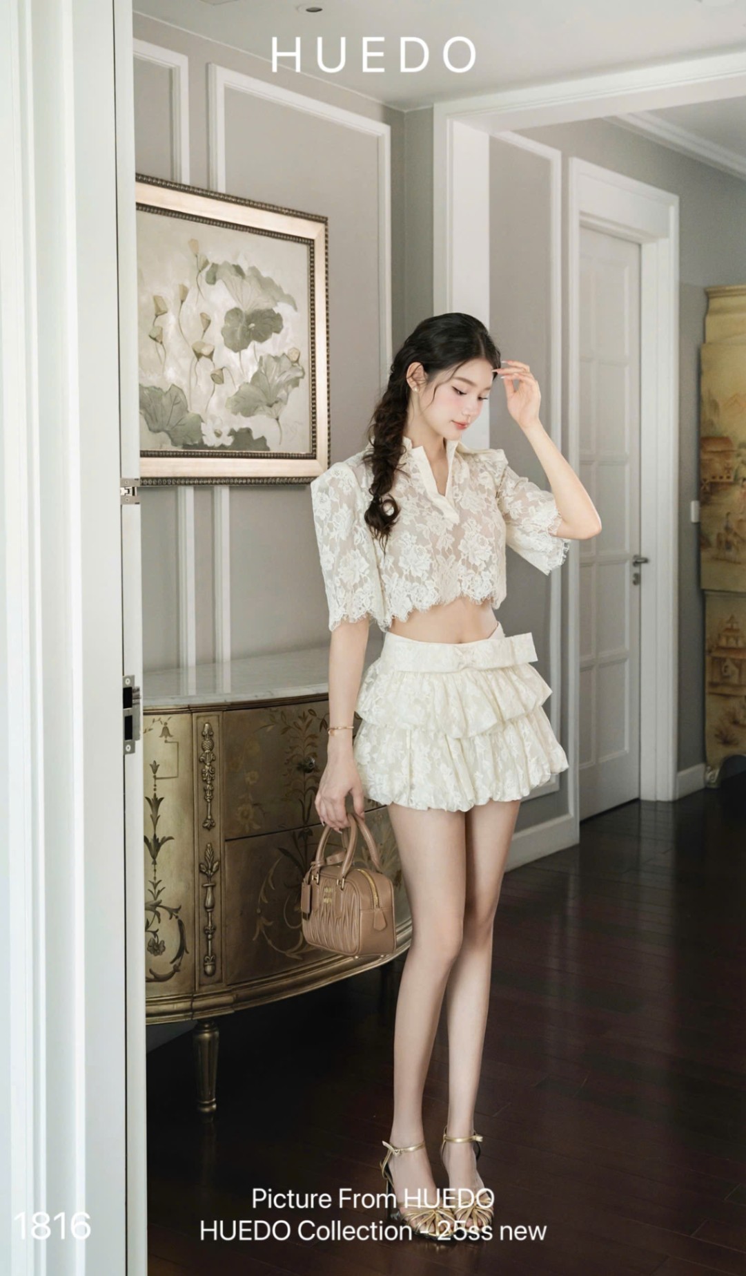 V1816 - SET REN VÁY BỒNG