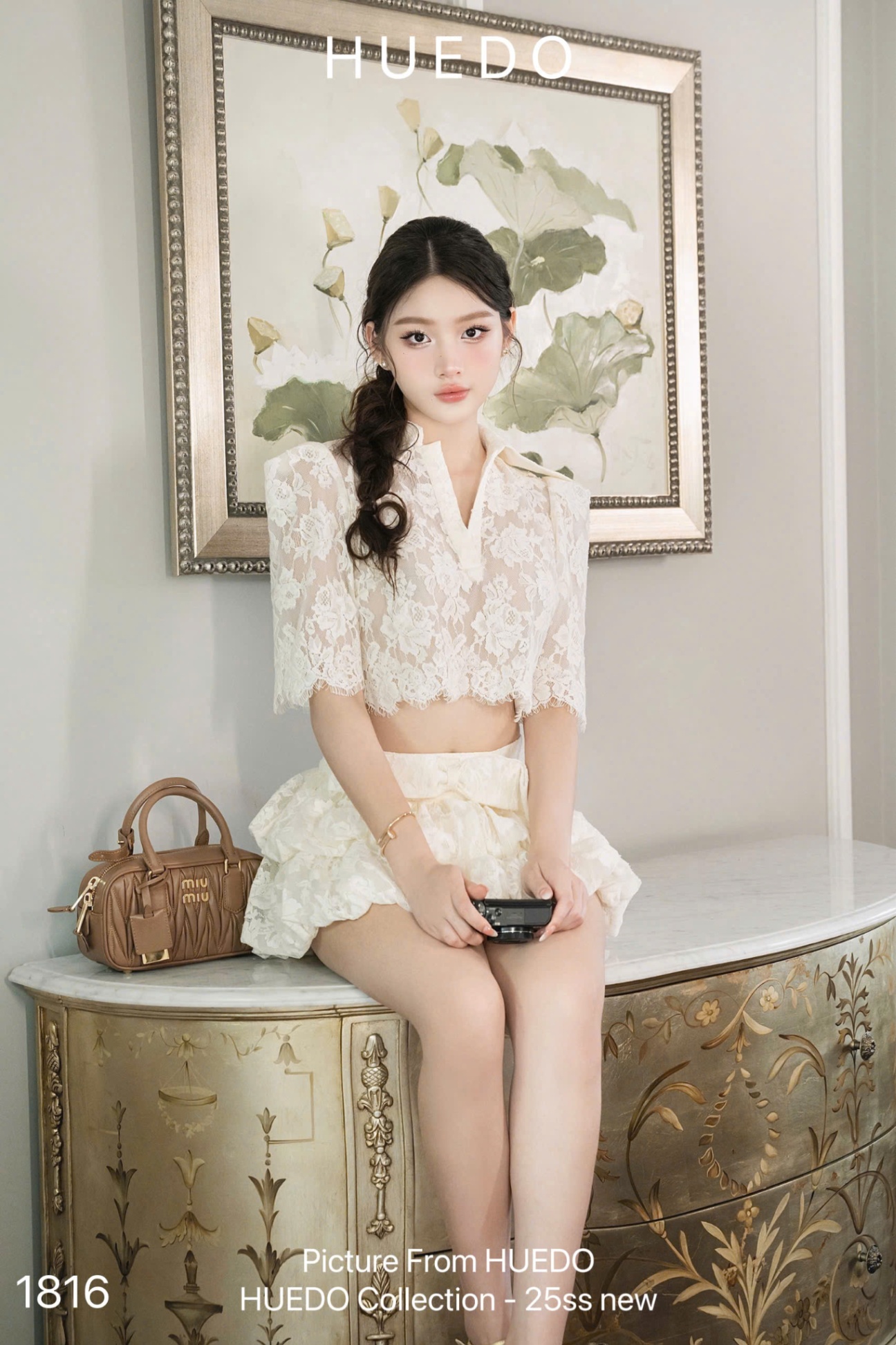 V1816 - SET REN VÁY BỒNG