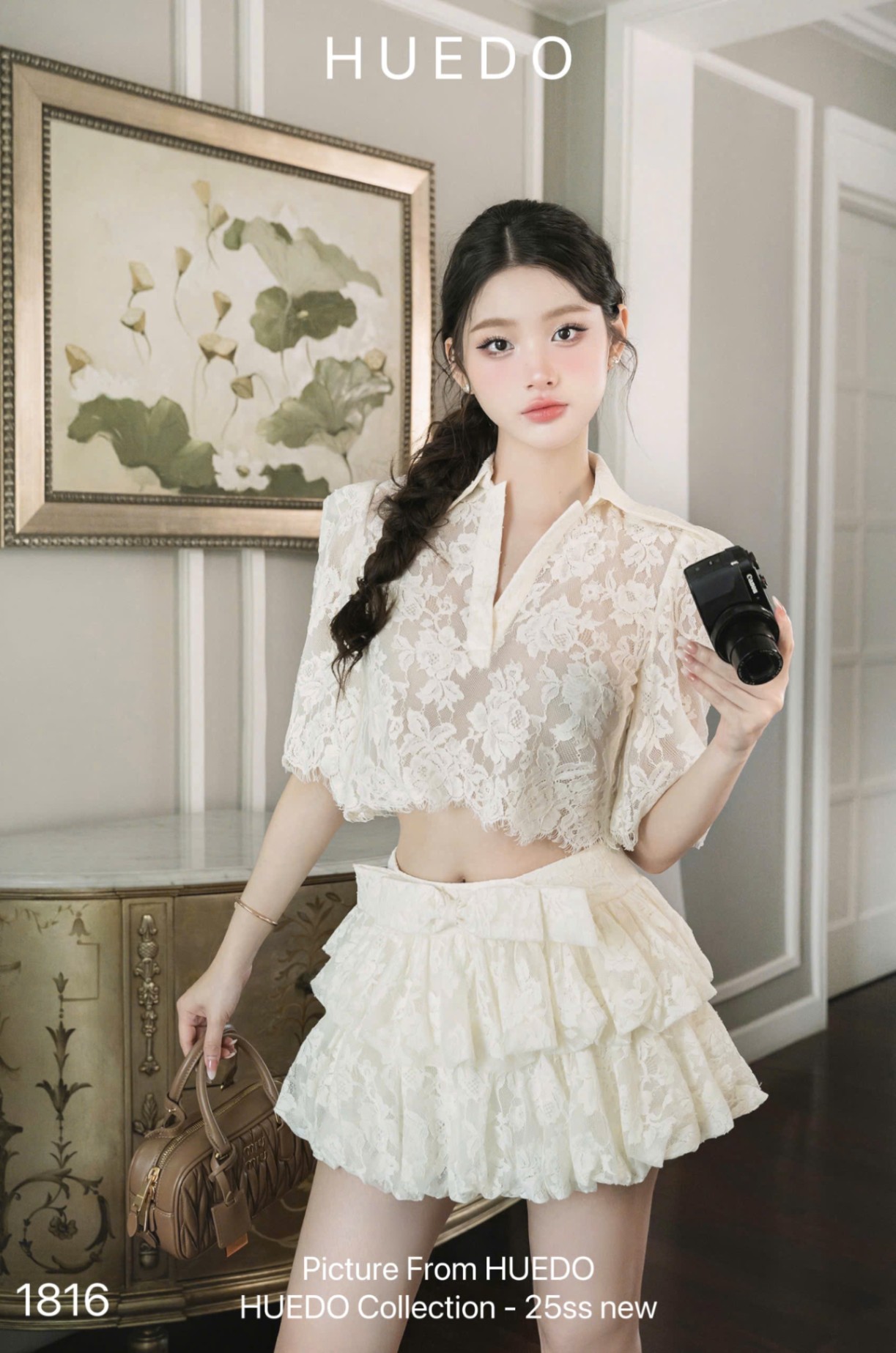 V1816 - SET REN VÁY BỒNG