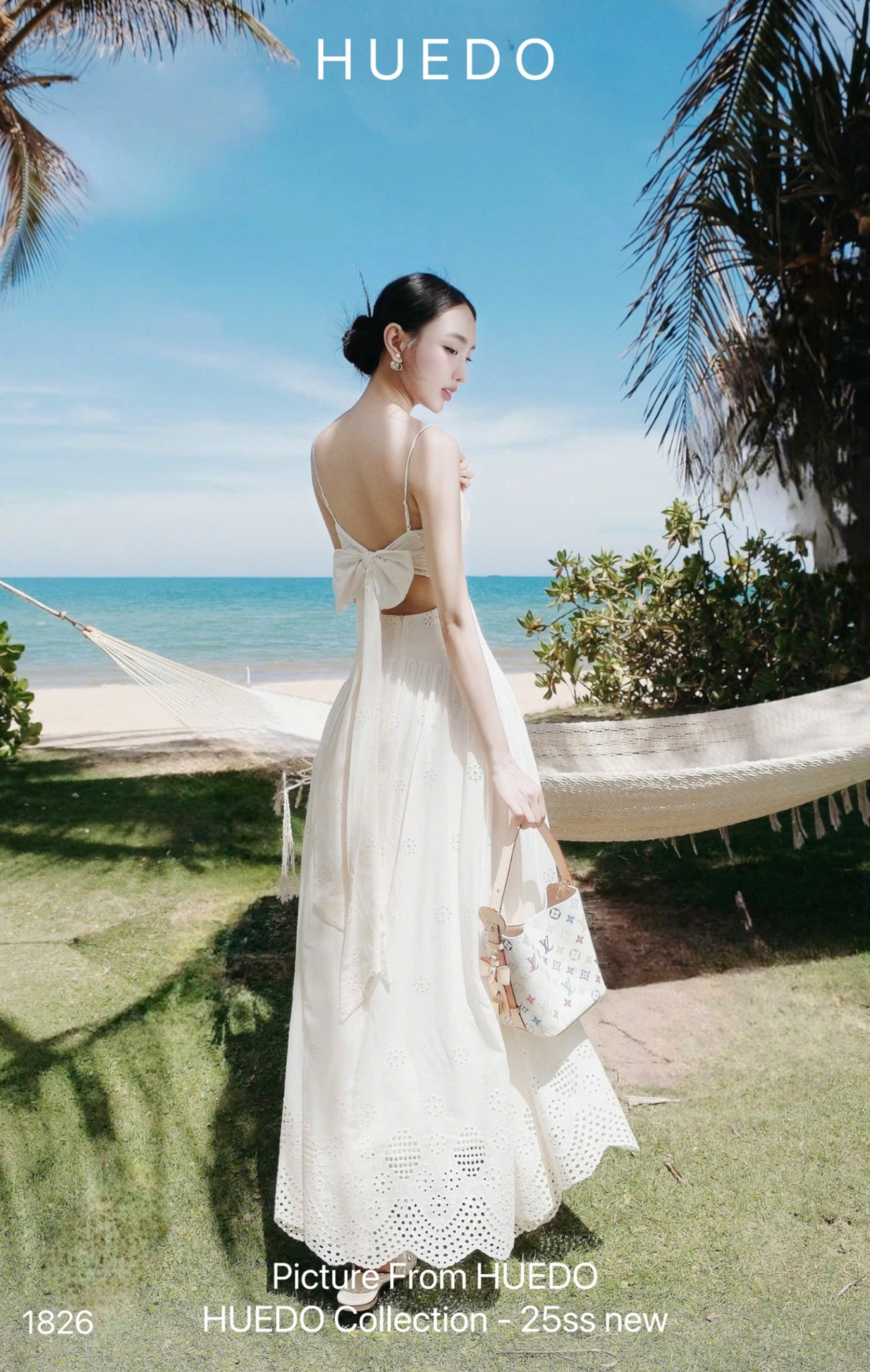 V1826 - ĐẦM MAXI BOI THÊU