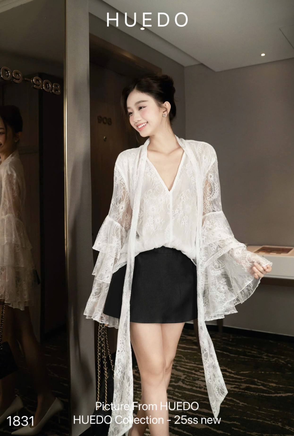 V1831 - SET ÁO REN TAY XOÈ