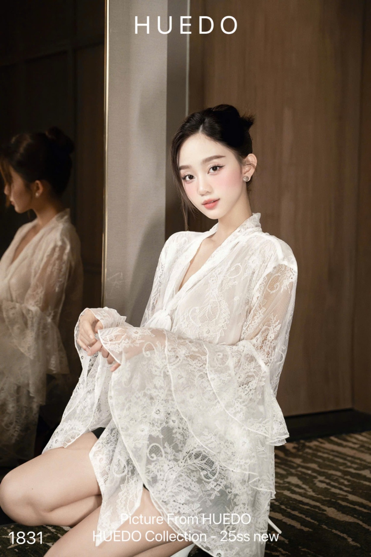 V1831 - SET ÁO REN TAY XOÈ
