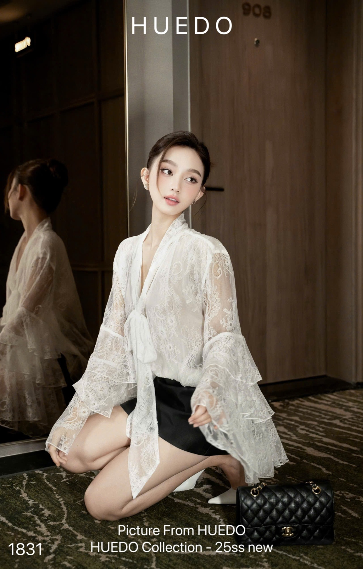 V1831 - SET ÁO REN TAY XOÈ