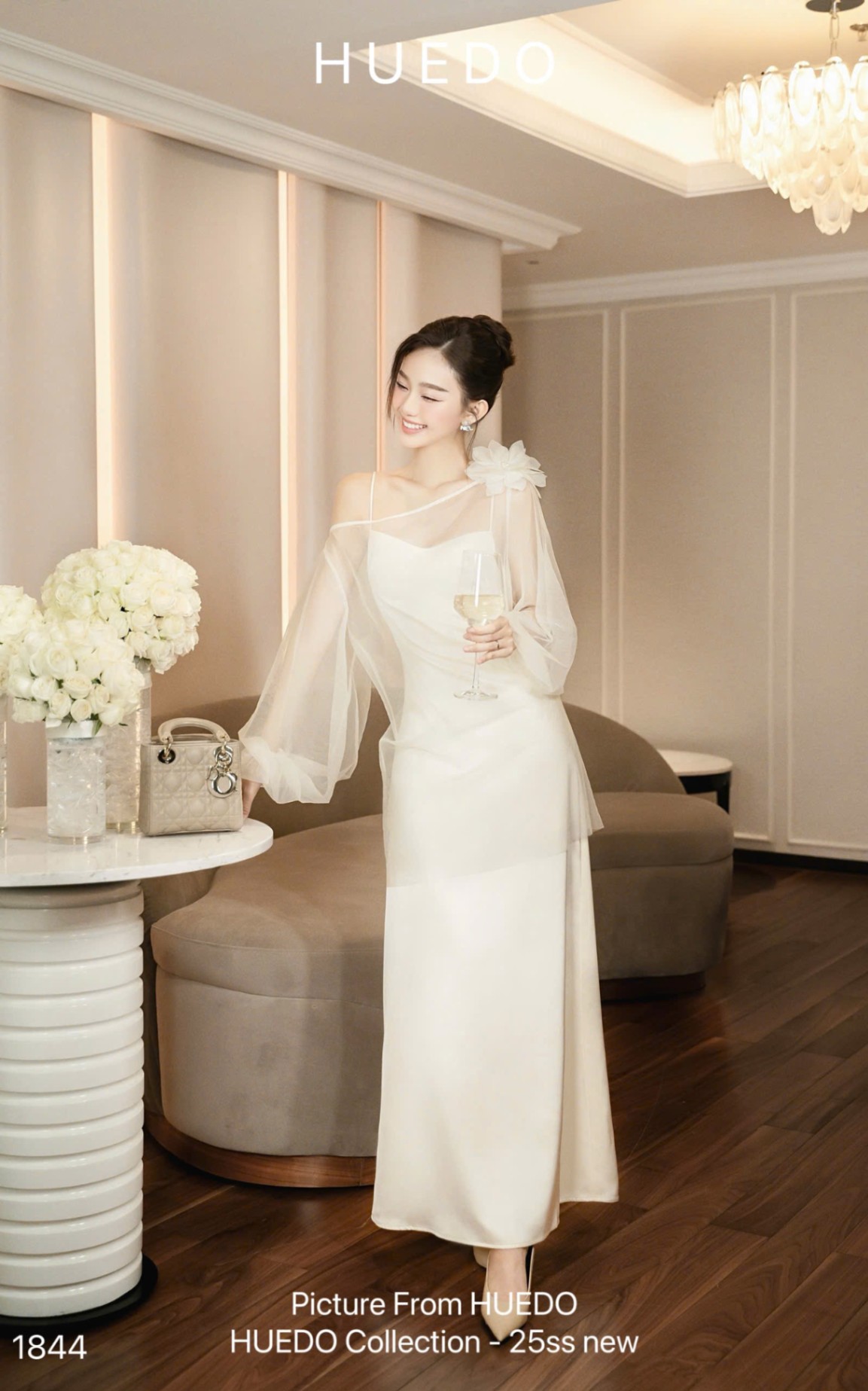 V1844 - SET ĐẦM LỤA HOA