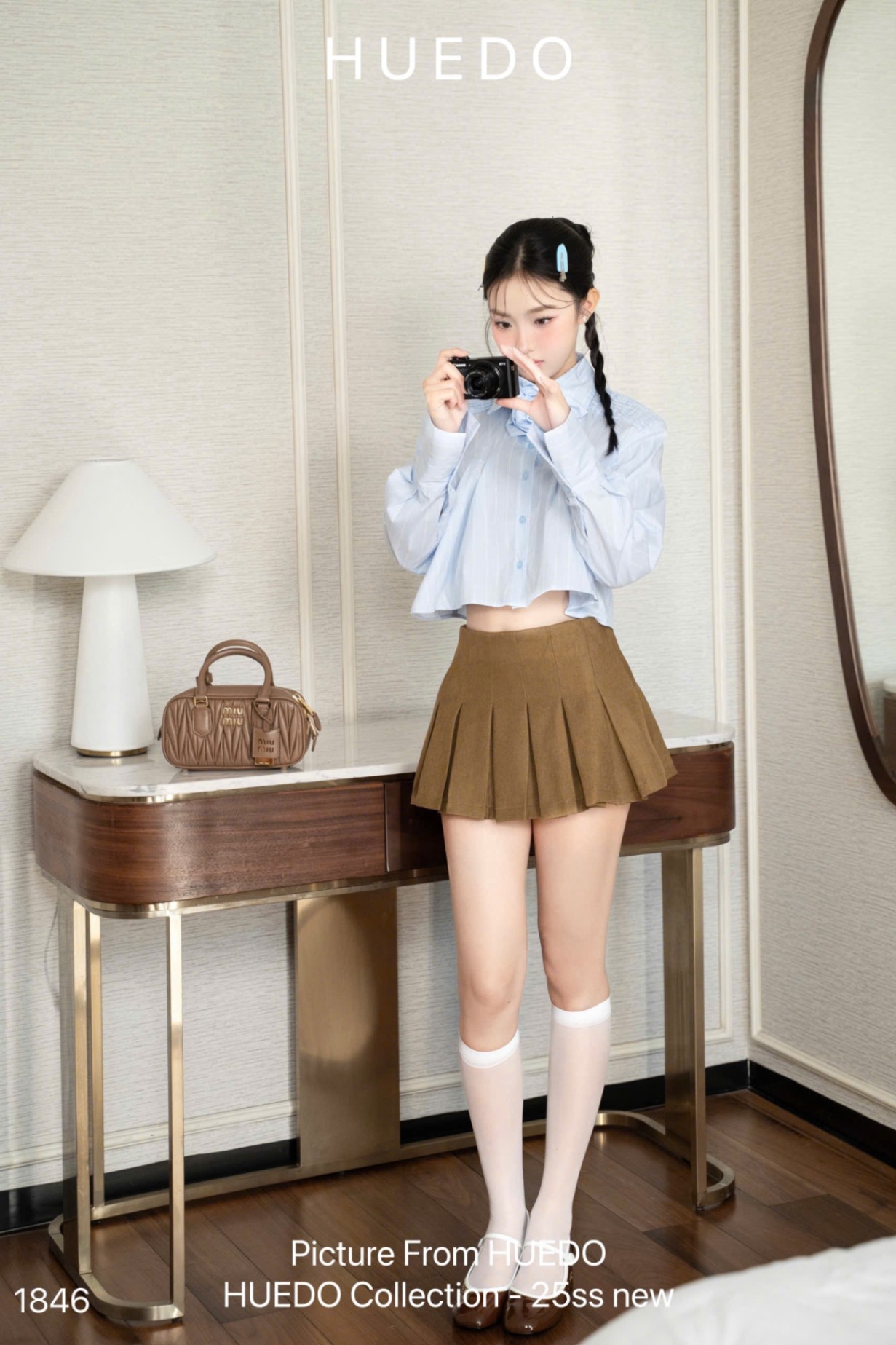 V1846 - ÁO SOMI CROP KÈM HOA