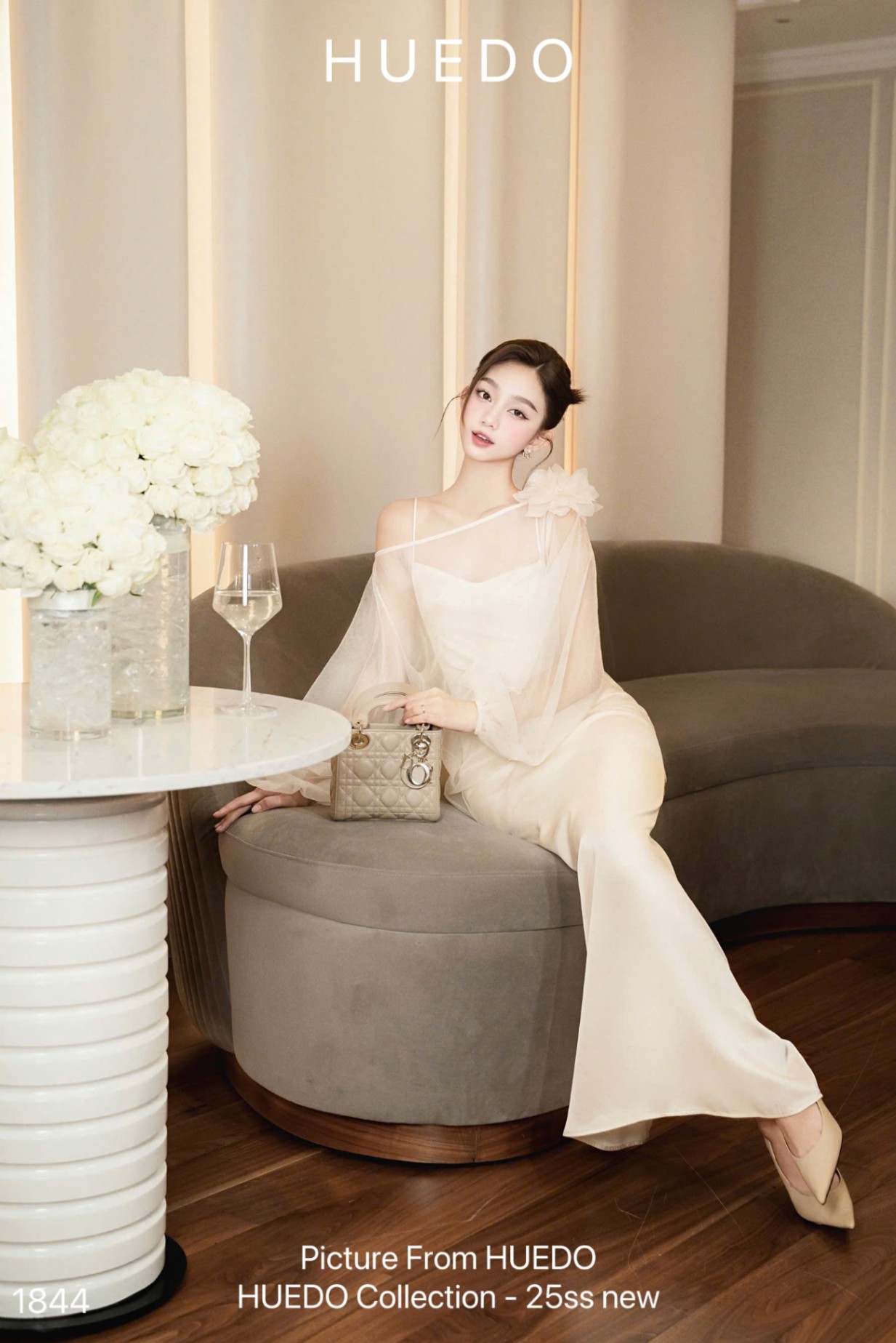 V1844 - SET ĐẦM LỤA HOA