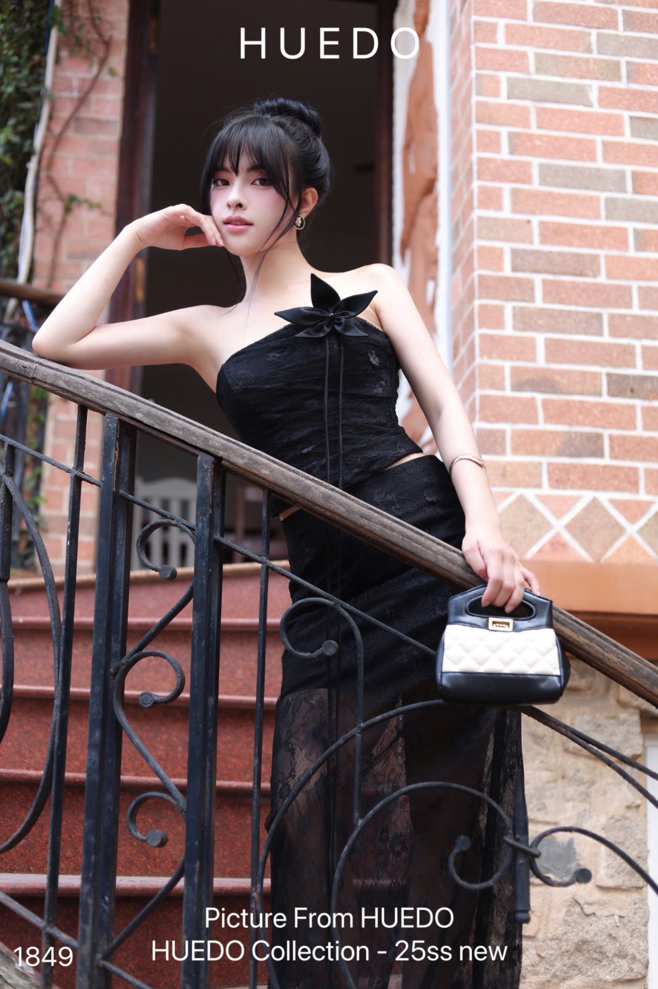 V1849 - SET ÁO CÚP NGỰC CV PHỐI REN