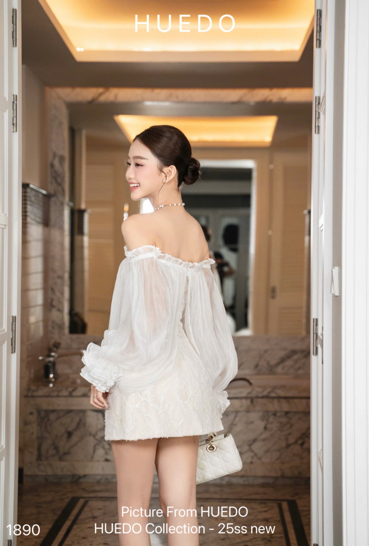 V1890 - ĐẦM TƠ REN BẸT VAI