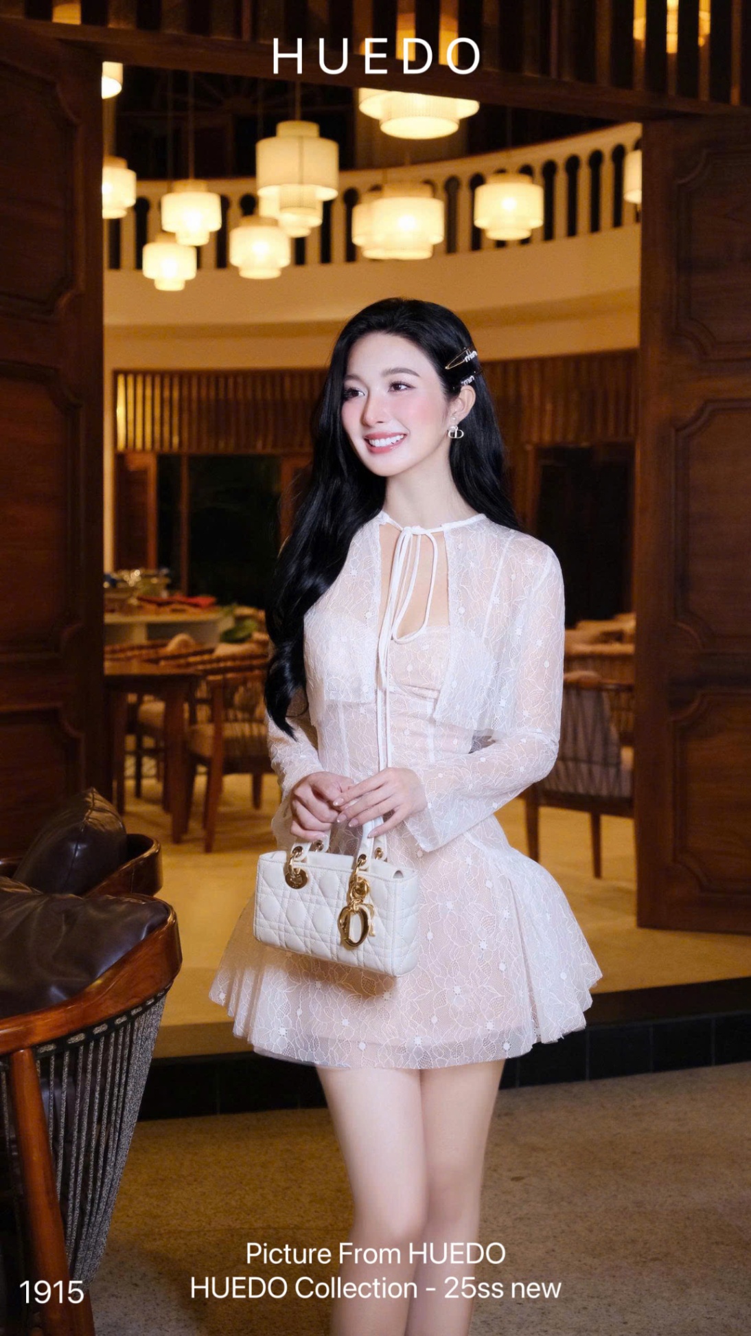 V1915 - ĐẦM REN PHỐI