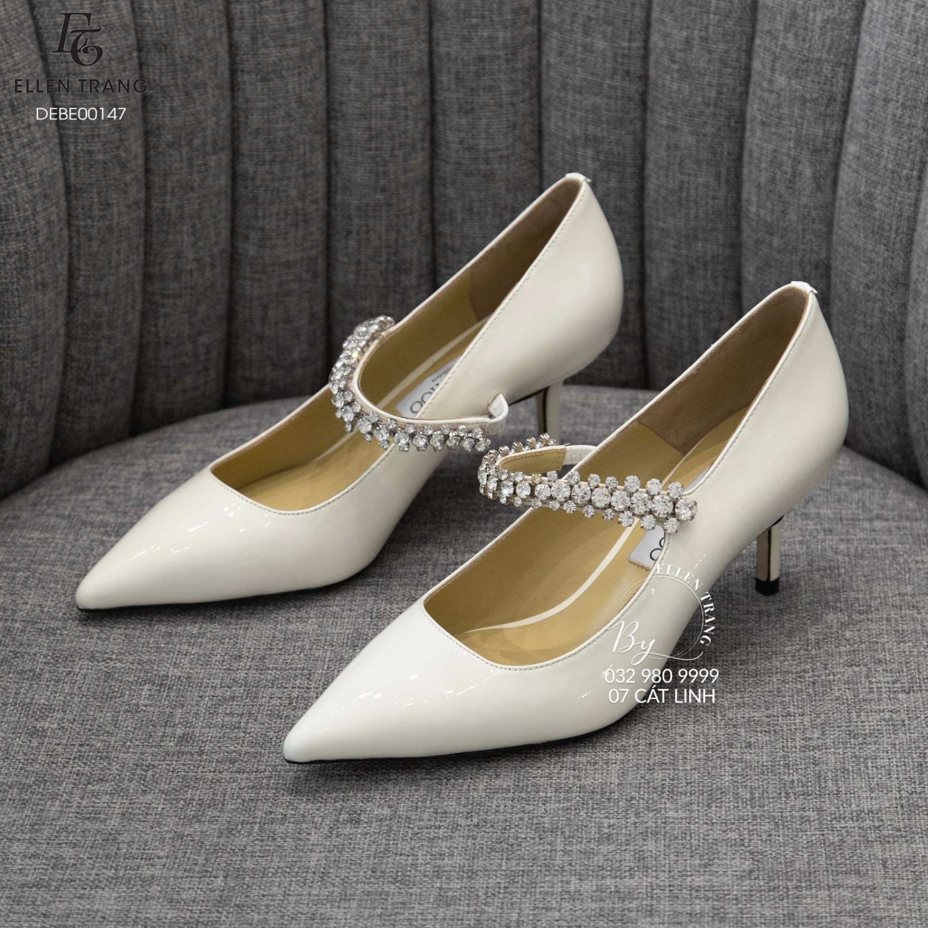 DÉP CAO GÓT BE ĐÍNH ĐÁ DÂY JIMMY CHOO