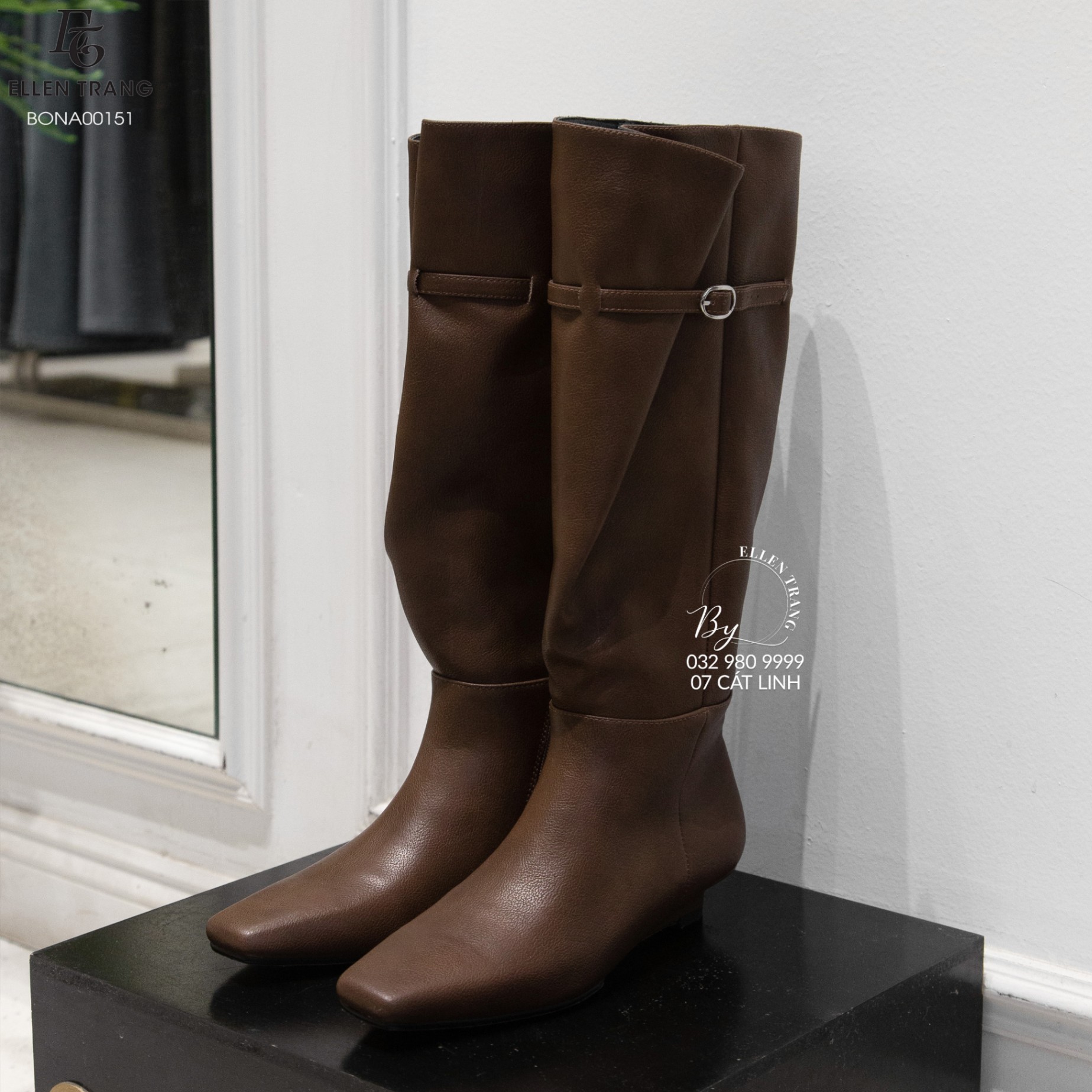 BOOT NÂU KHUY CÀI KHÓA BÊN