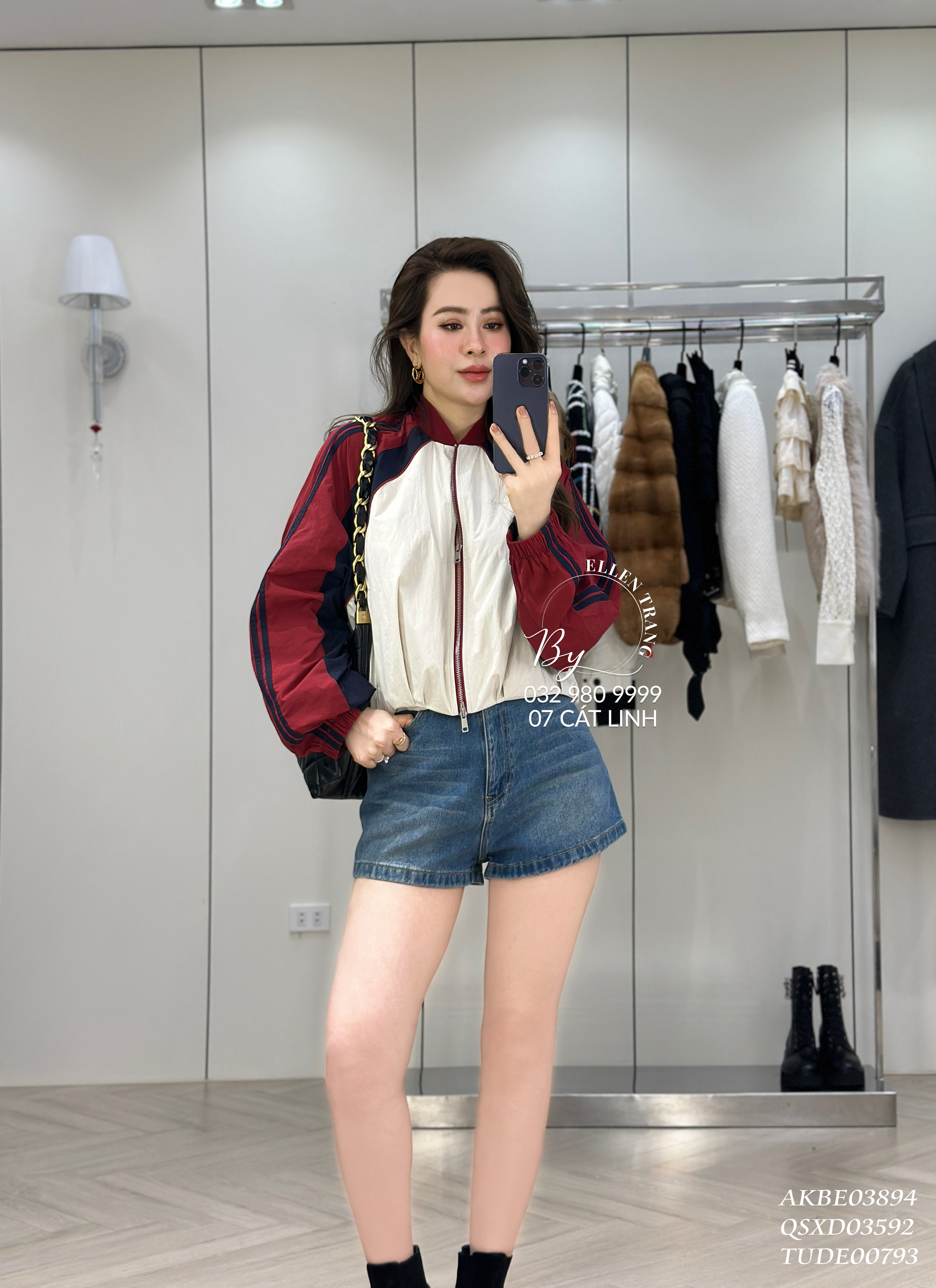ÁO KHOÁC BE PHỐI ĐỎ 2 KHOÁ