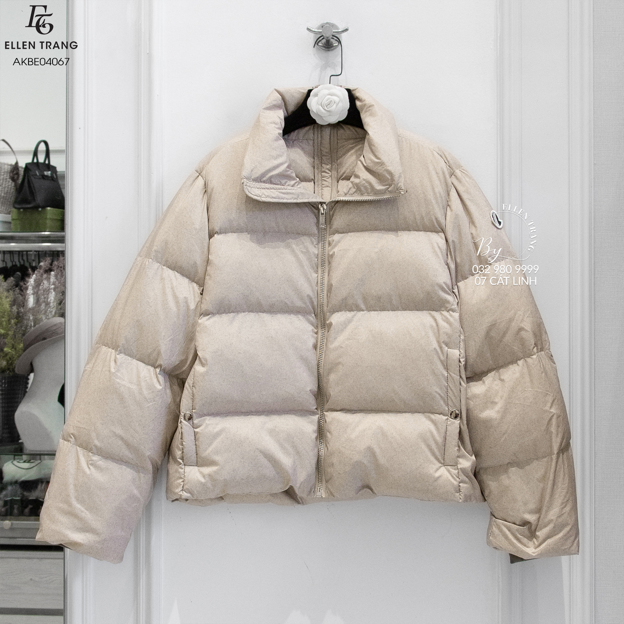 ÁO KHOÁC BE TAY XÁM MONCLER