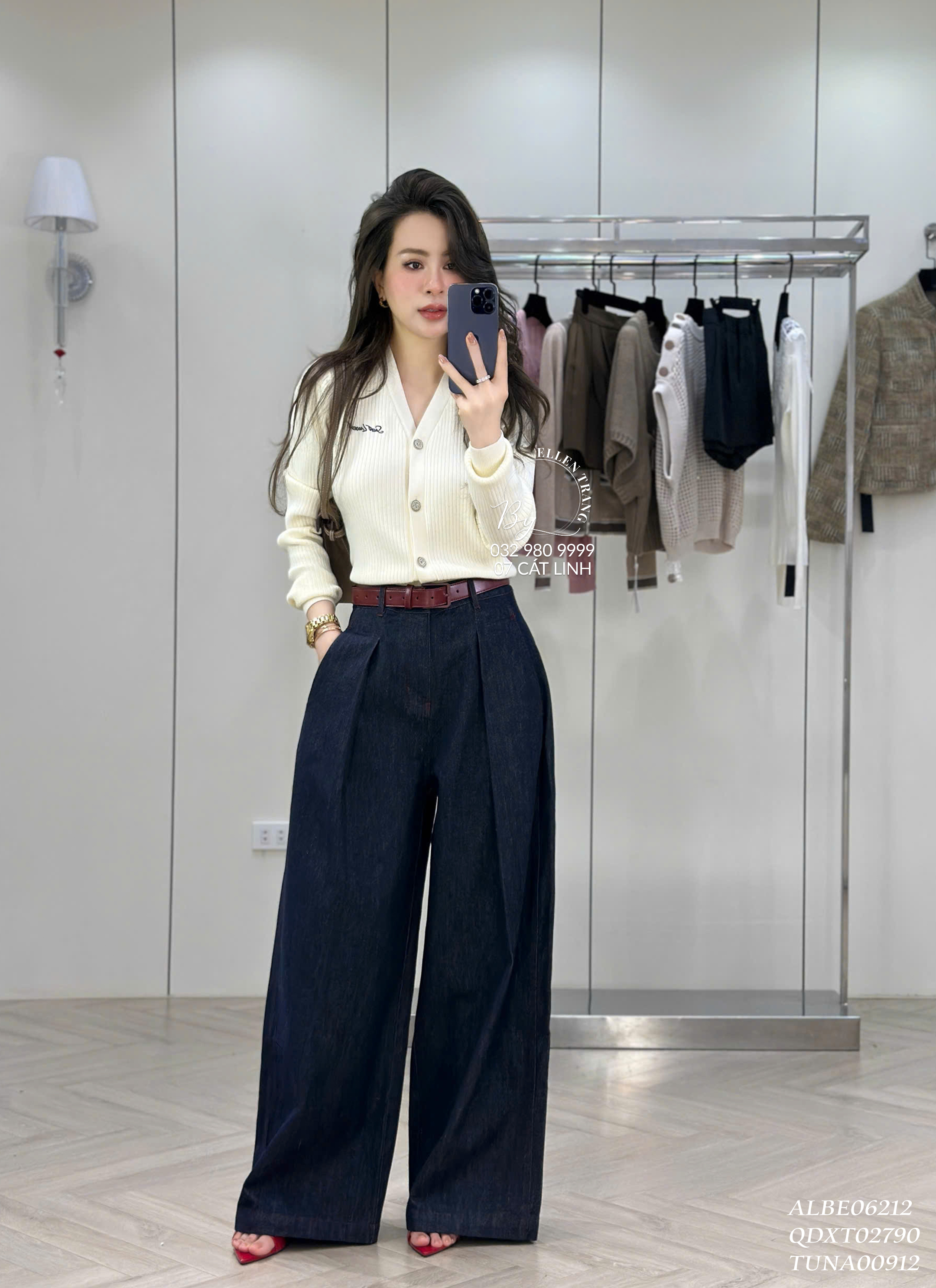 ÁO LEN BE CÚC ĐÍNH HẠT S&L