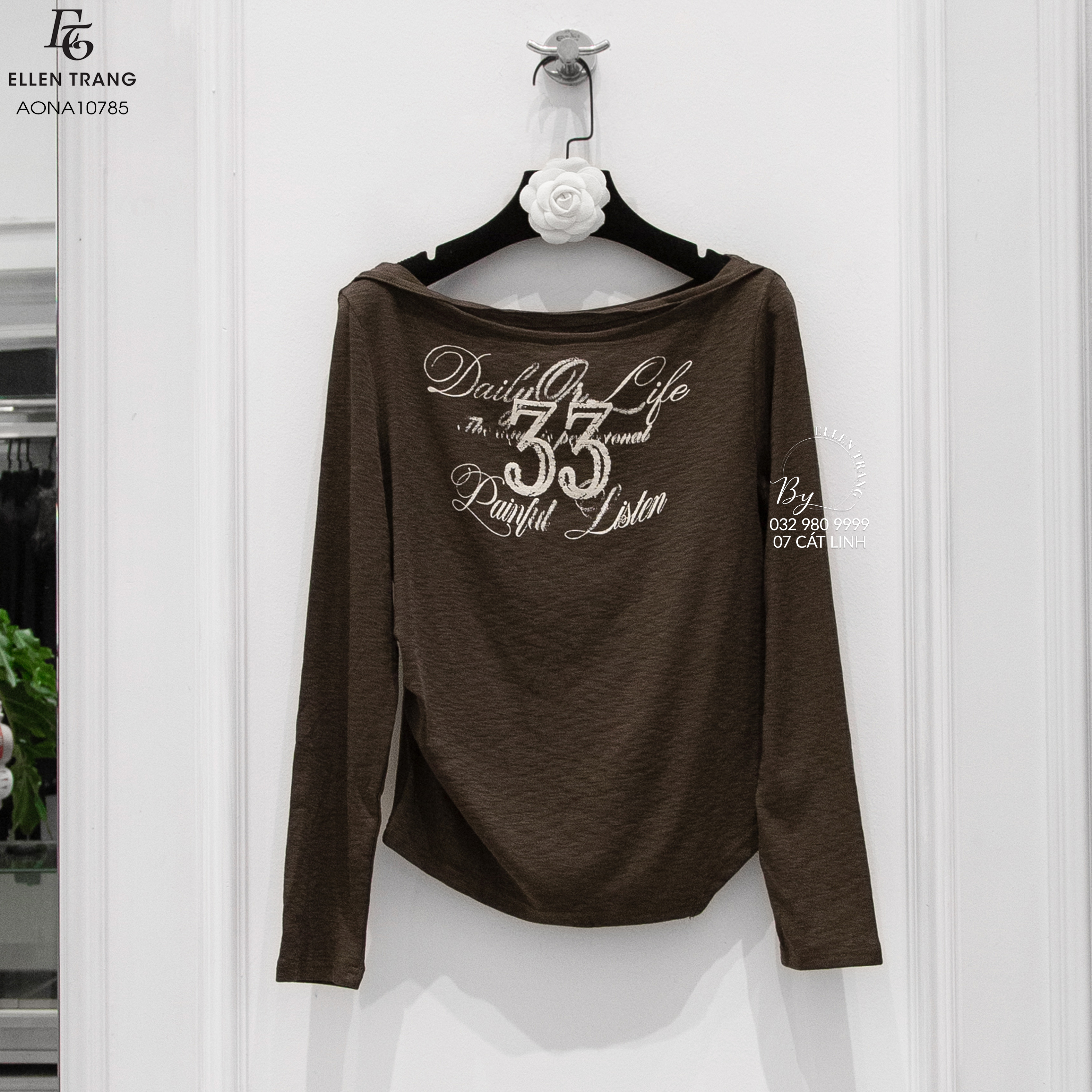 ÁO NÂU CHỮ TRẮNG SỐ 33