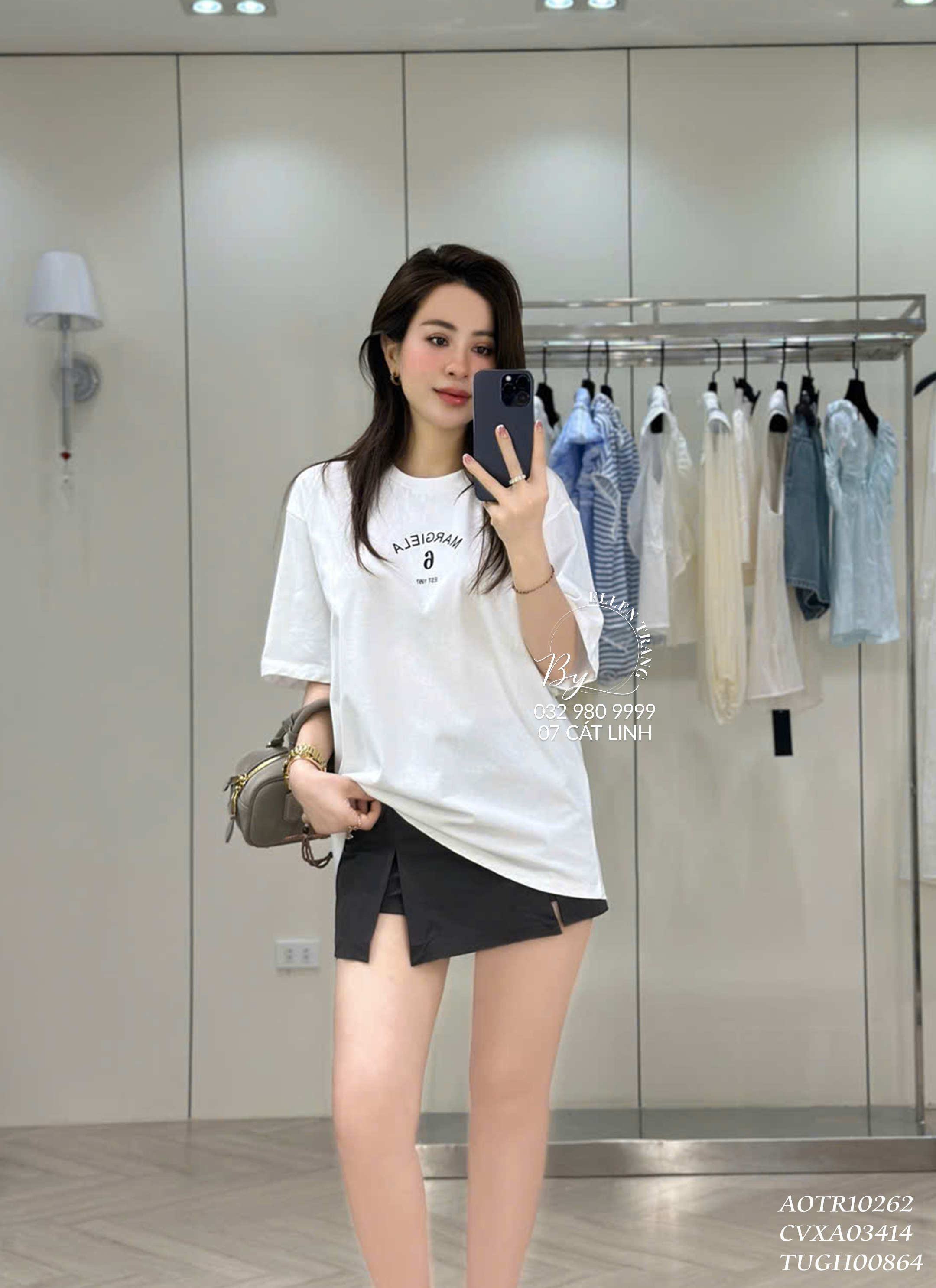ÁO PHÔNG TRẮNG CHỮ MARGIELA SỐ 6