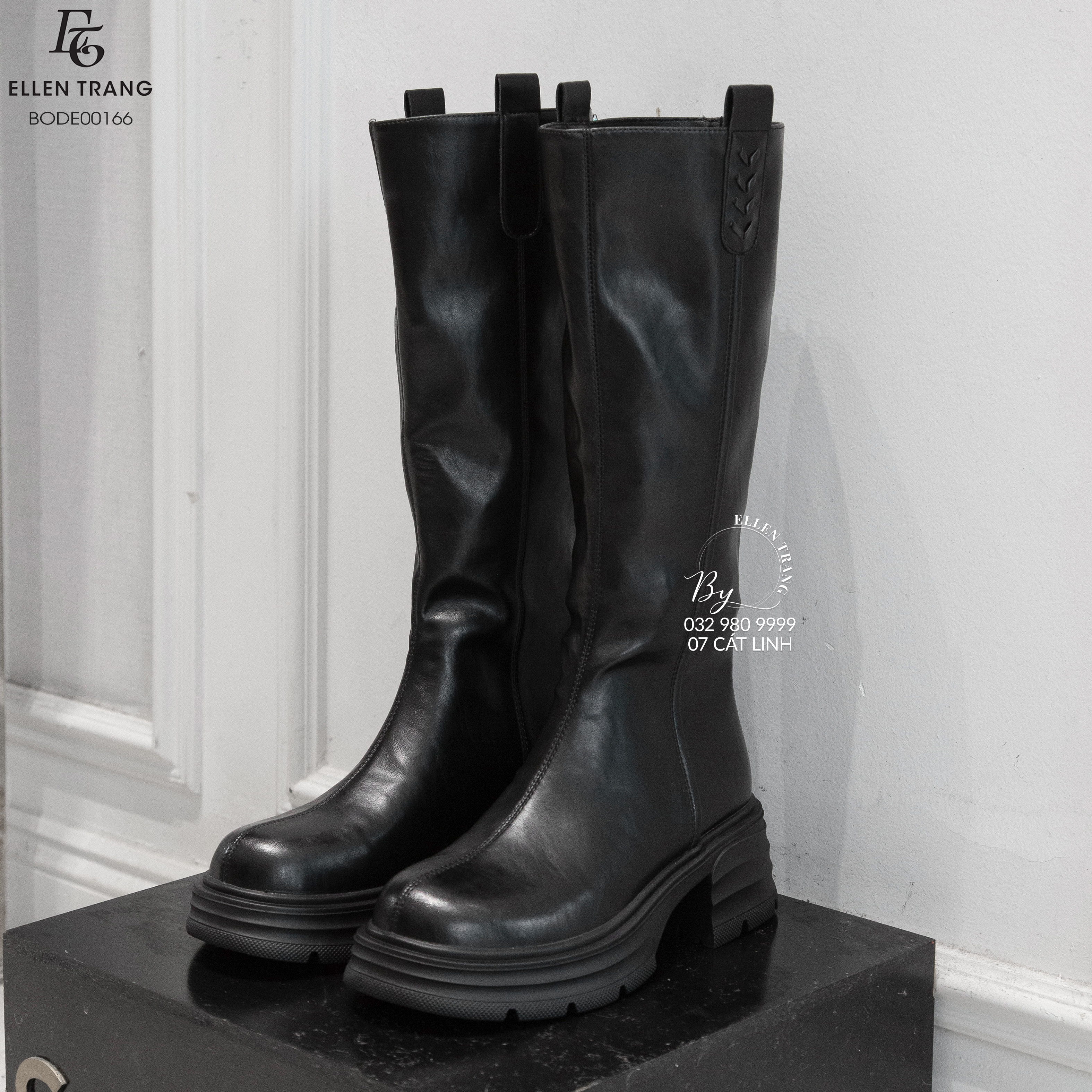 BOOT DA ĐEN KHOÁ SAU VIỀN TẾT