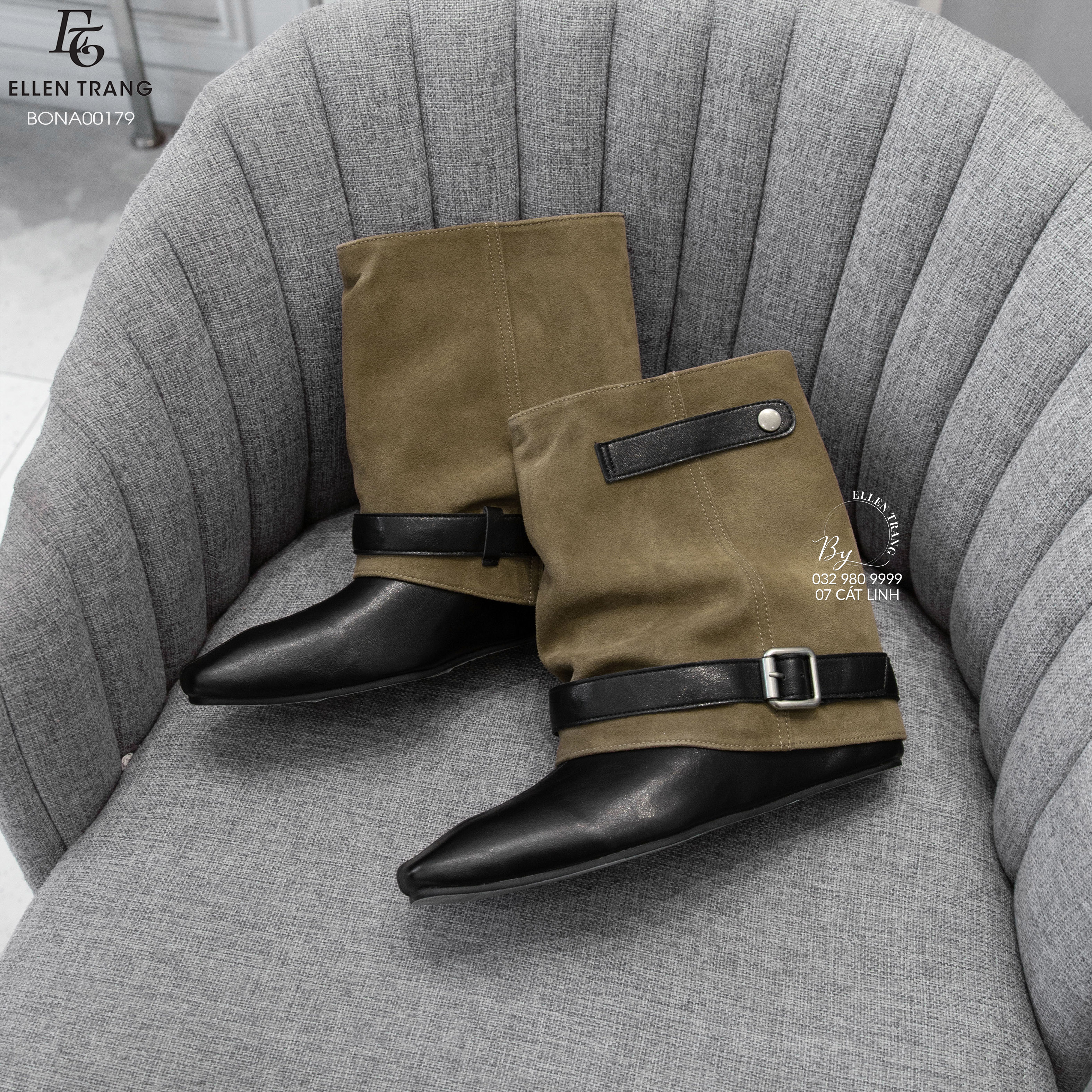 BOOT NÂU DA LỘN PHỐI ĐEN