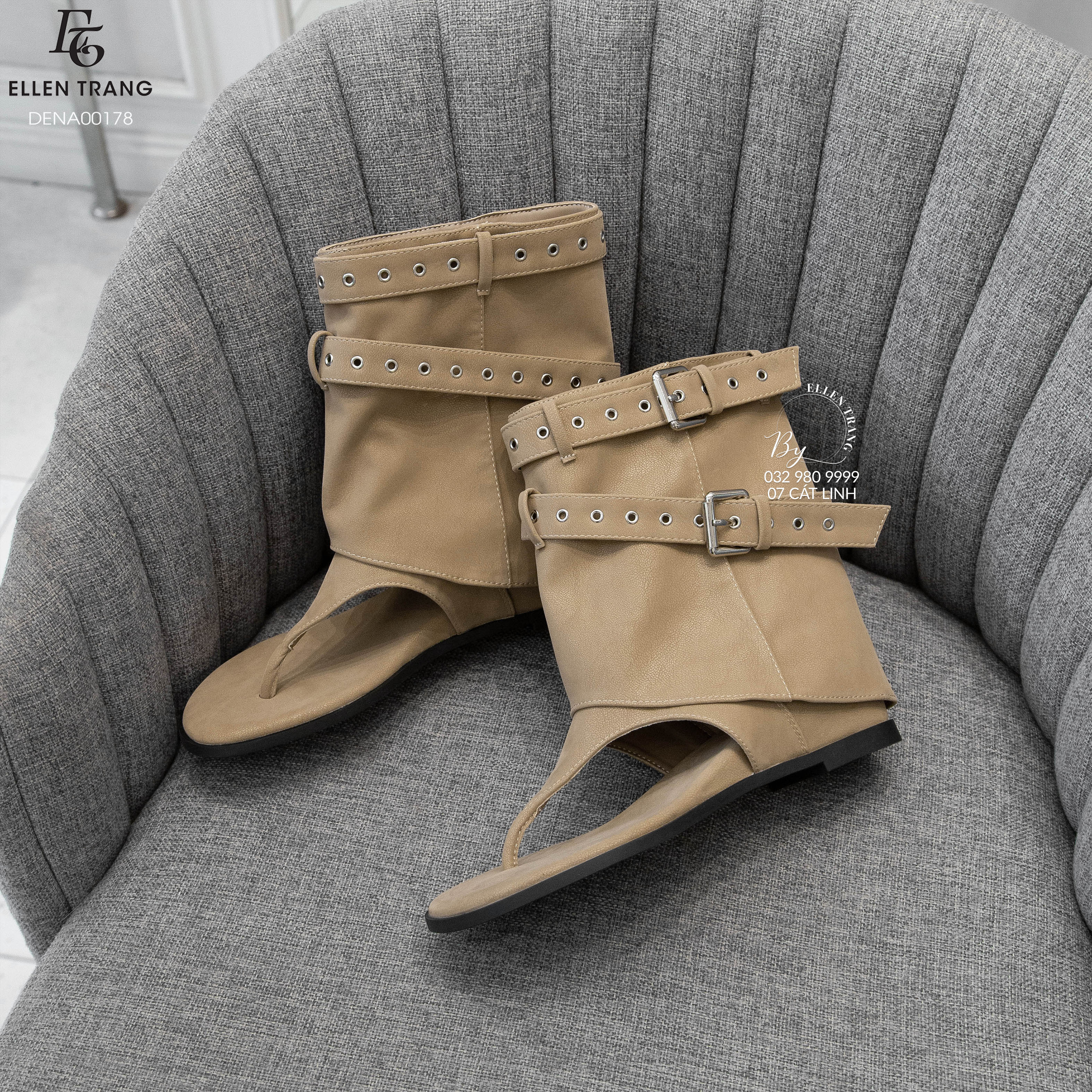 DÉP NÂU DA LỘN XỎ NGÓN 2 ĐAI