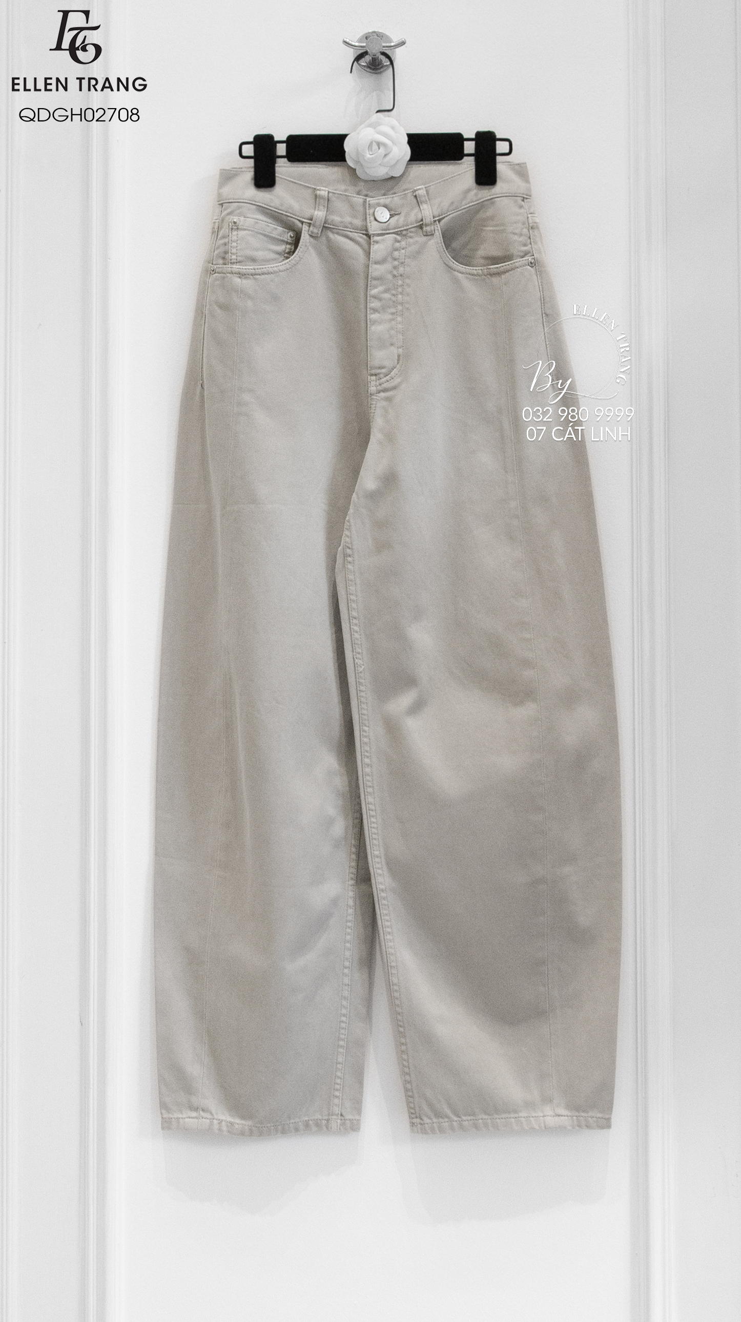 QUẦN DÀI GHI DÁNG BAGGY TAG SAU BE
