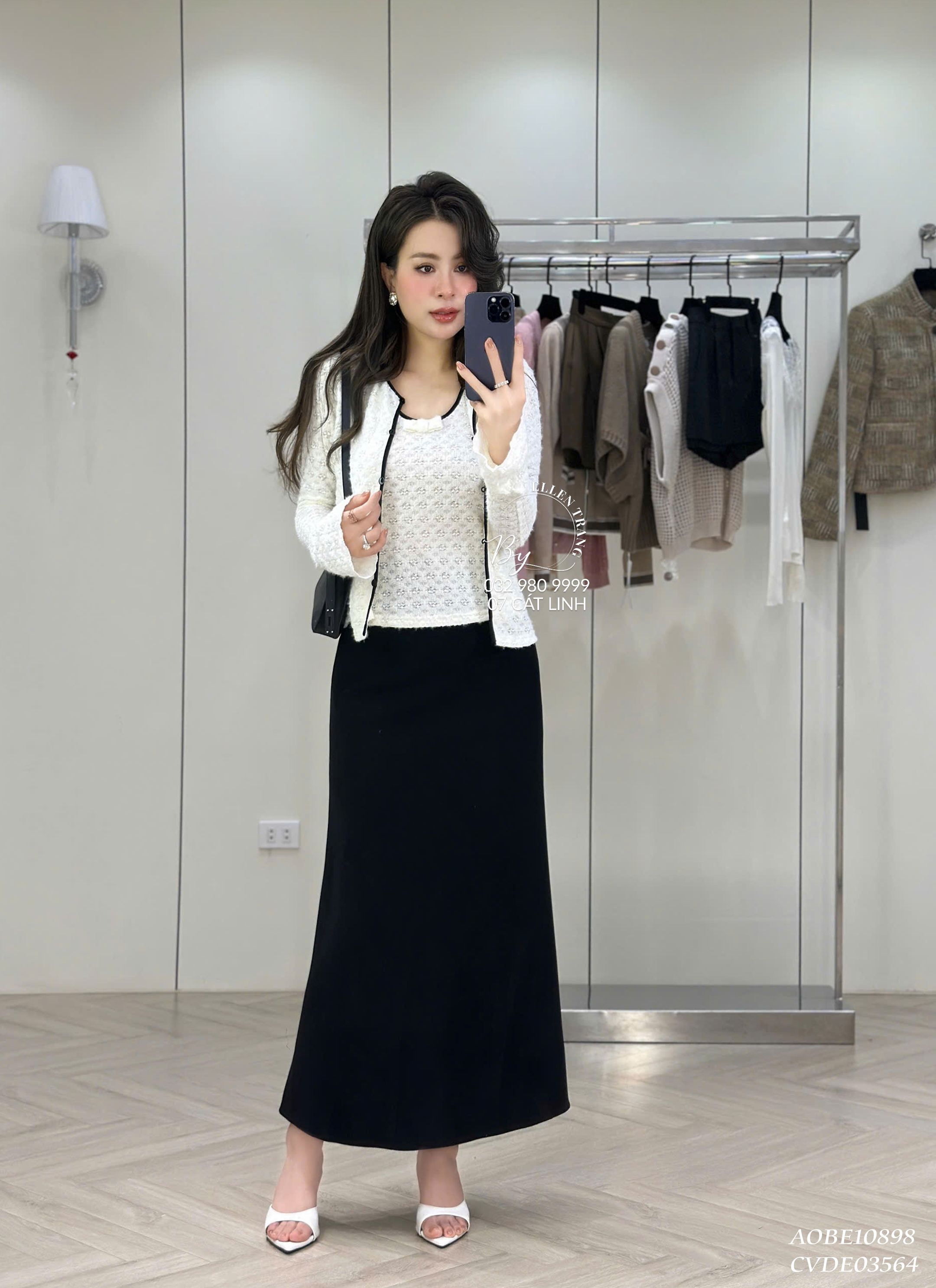 SET ÁO BE VIỀN ĐEN CHIC SMILE