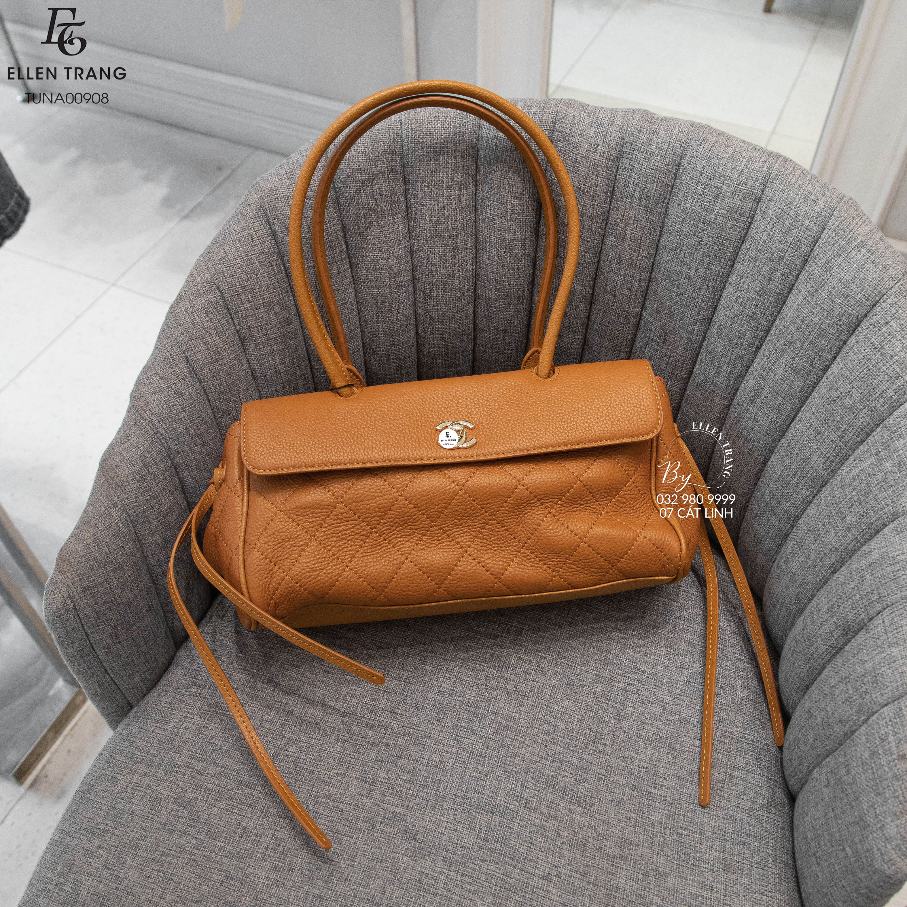 TÚI NÂU CHANEL 2 DÂY BÊN CẠNH