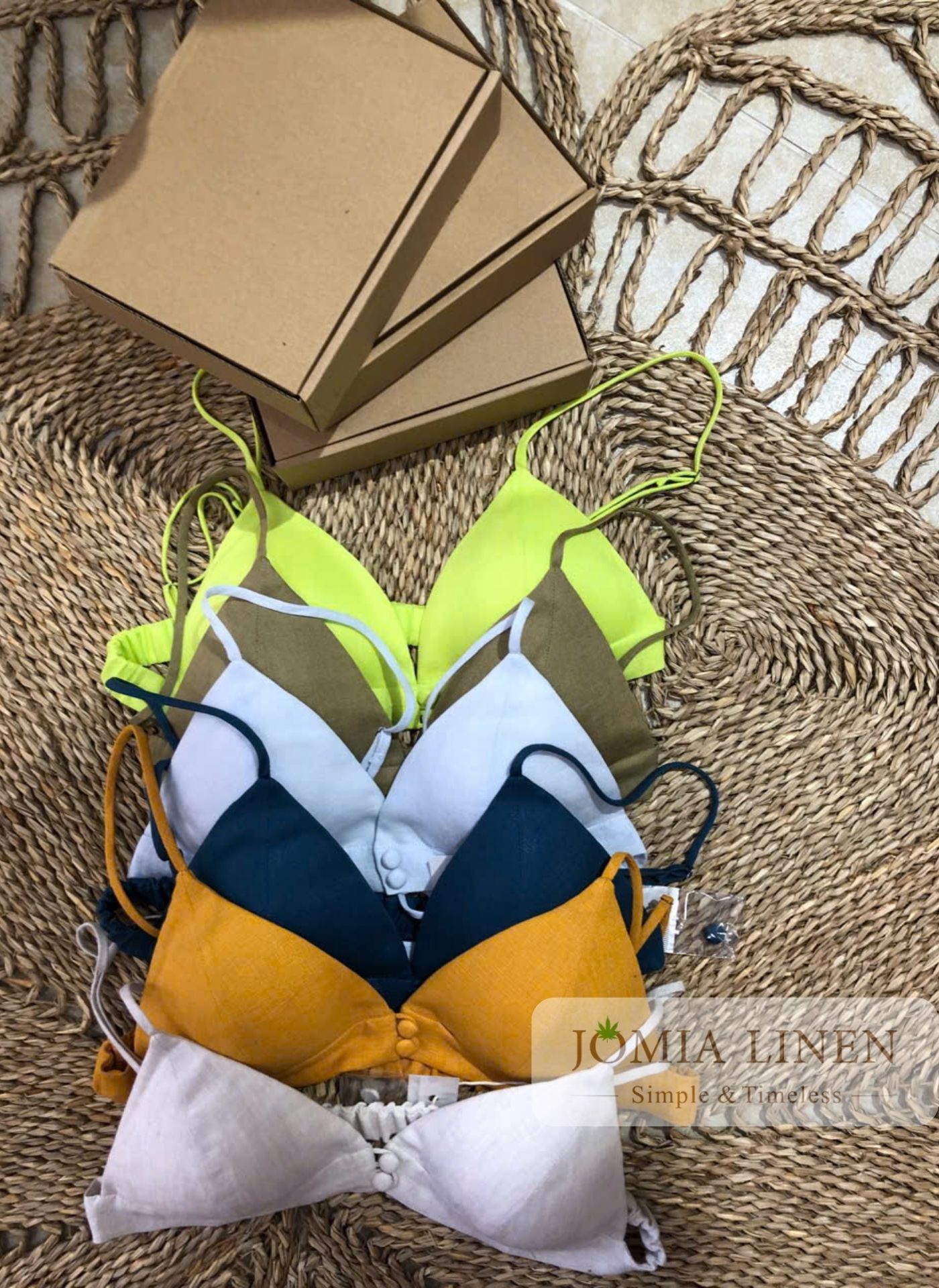 Áo Bra Linen Premium Freesize Nhiều Màu
