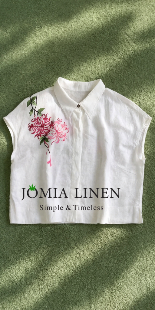 Áo Linen Tưng Premium Vẽ Tay Thủ Công - Thiết Kế Độc Bản Jomia
