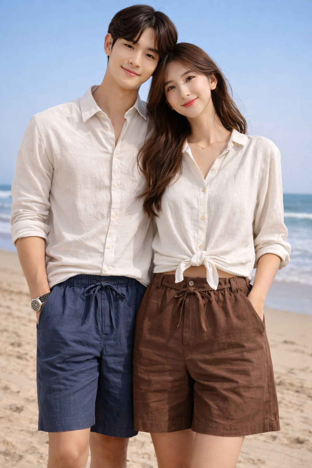Short Linen Unisex Relaxed Fit