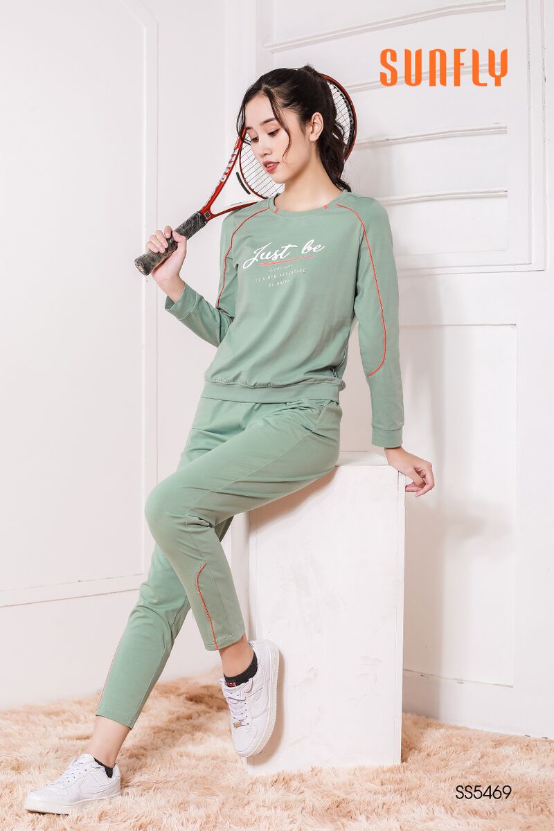 Bộ cotton tay dài quần dài thu đông 2020 - SS5469.1