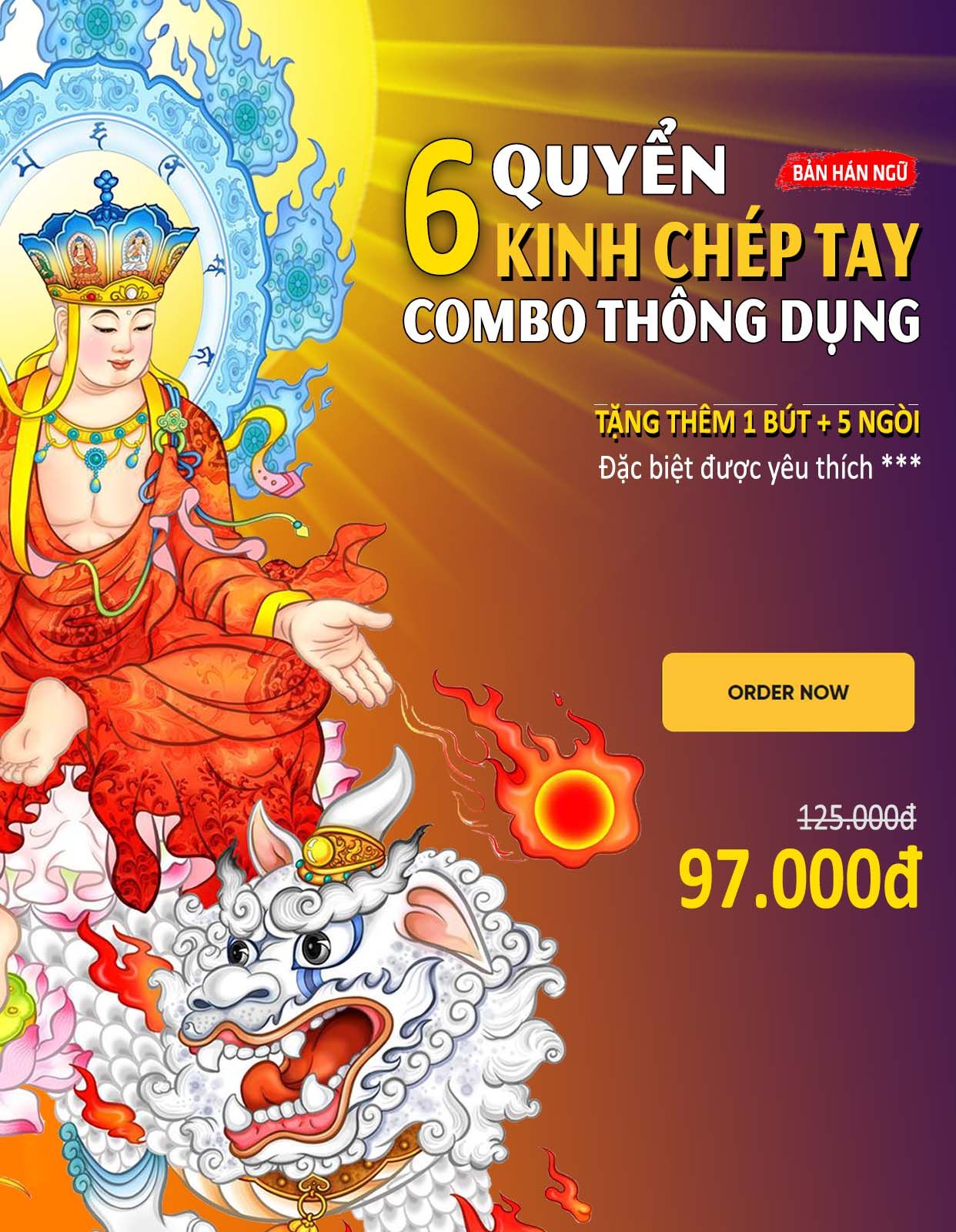 CB6A-COMBO 6 VỞ CHÉP KINH CHỮ HÁN