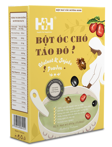 Bột óc chó táo đỏ