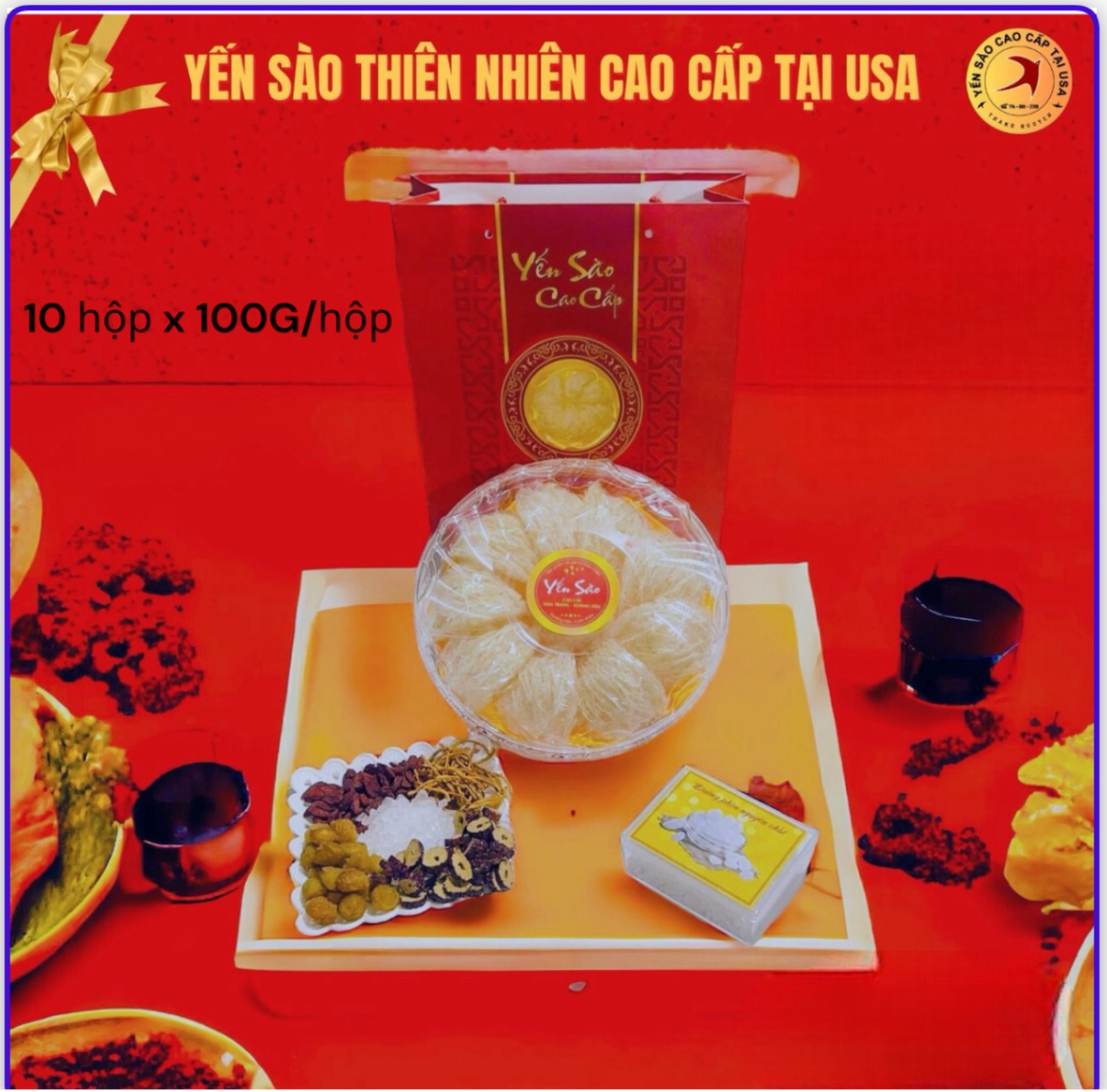 Yến Tinh Chế Thượng Hạng Mix Hồng Yến - 1000 gram