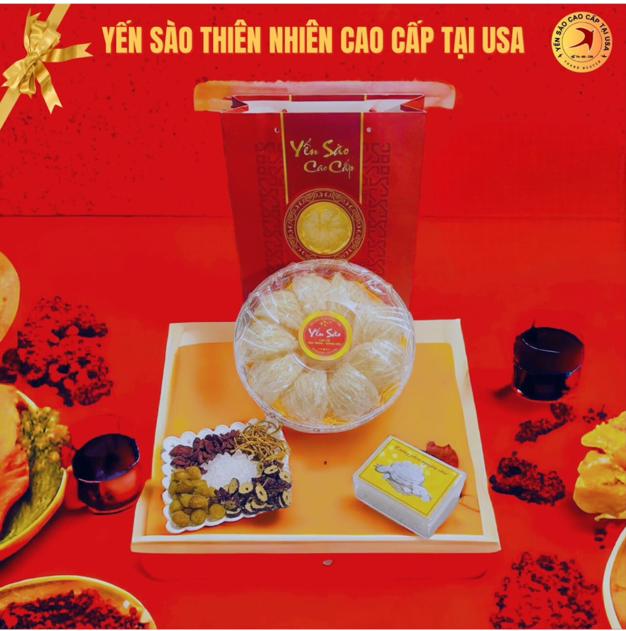 Yến Tinh chế thượng hạng mix Hồng Yến - 100 gram