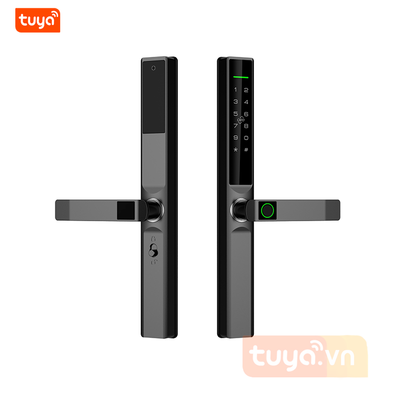 Khóa Cửa Nhôm Xingfa Chống Nước Chuẩn IP65 Wifi Tuya S610v2