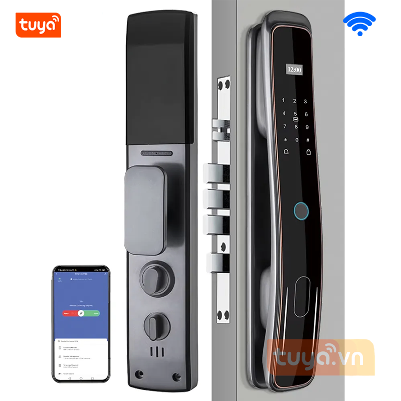 Khóa Cửa Gỗ Thông Minh Wifi Tuya DL25v1 Pro