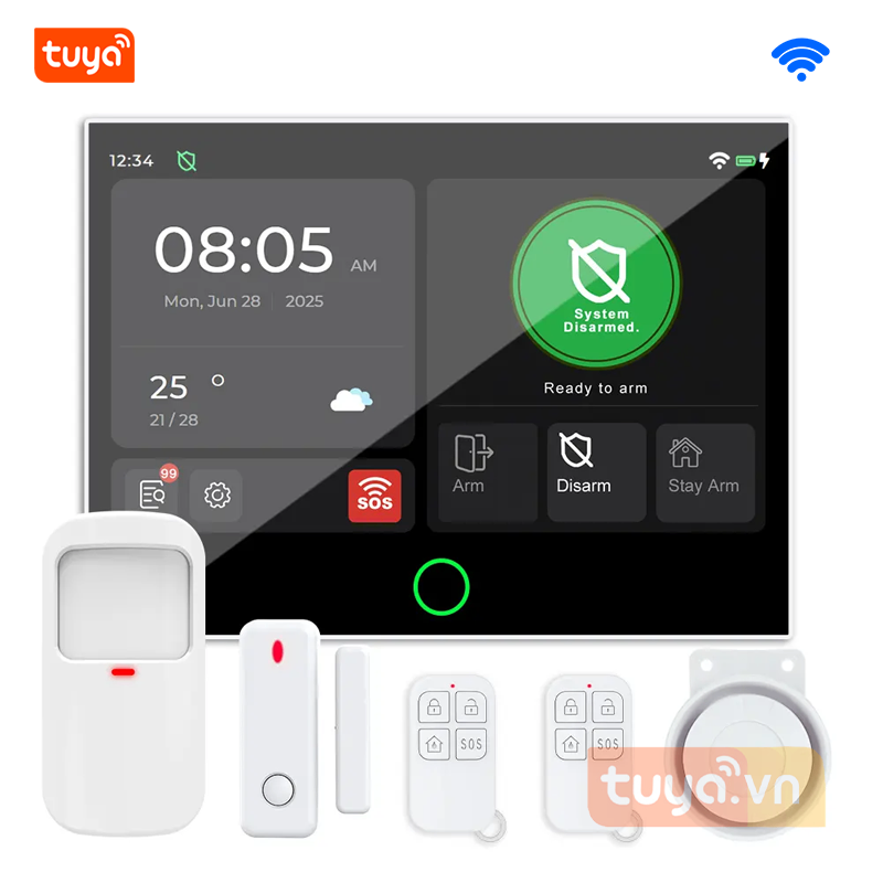 Bộ Báo Trộm Màn Hình Cảm Ứng 7