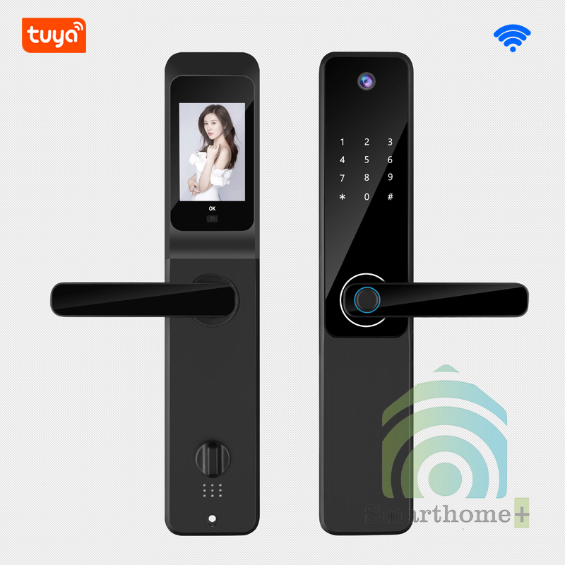 Khóa Cửa Gỗ Thông Minh Tích Hợp Chuông Hình Wifi Tuya S802Pro