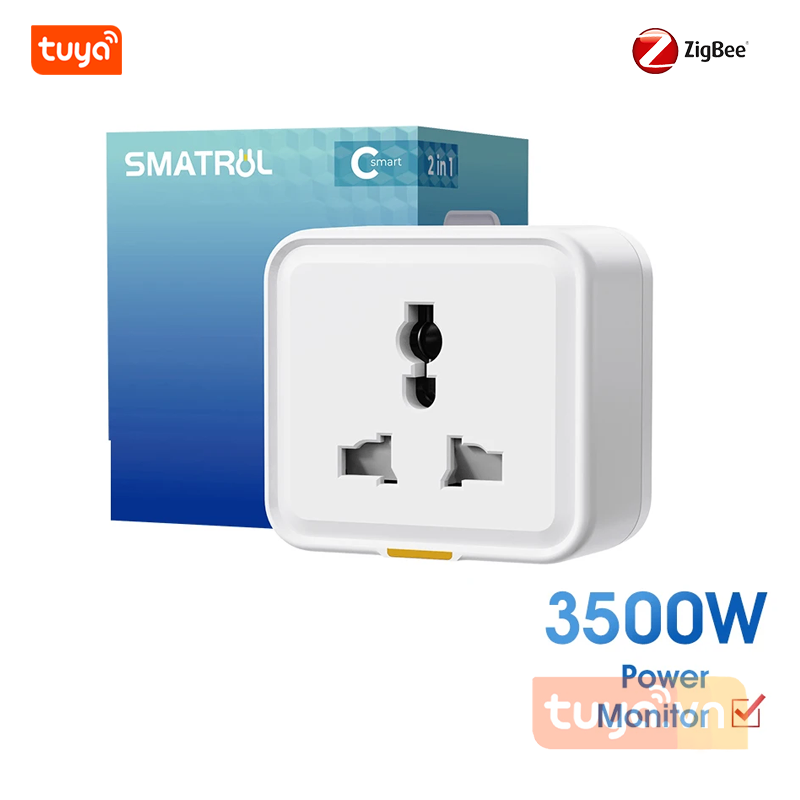 Ổ Cắm Thông Minh Zigbee Công Suất Lớn 16A Tuya ZTC1
