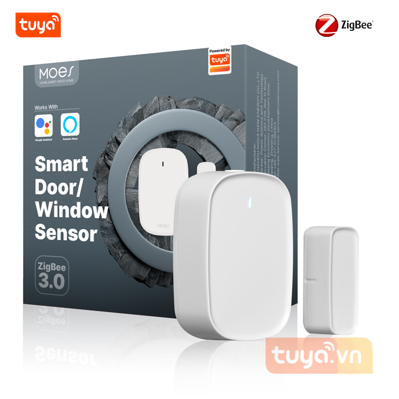 Cảm Biến Mở Cửa Má Từ Zigbee Tuya TDS1