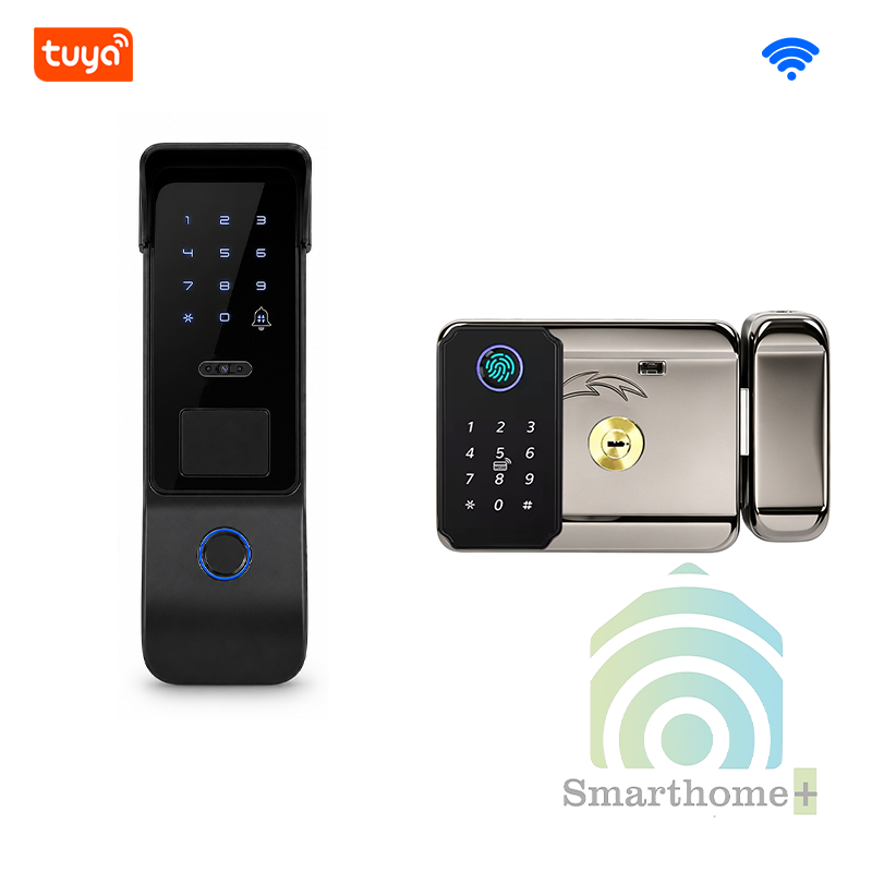 Khóa Cổng FaceID Vân Tay Thẻ Từ Mã Số Chống Nước IP65 Wifi Tuya IDL10Dv3