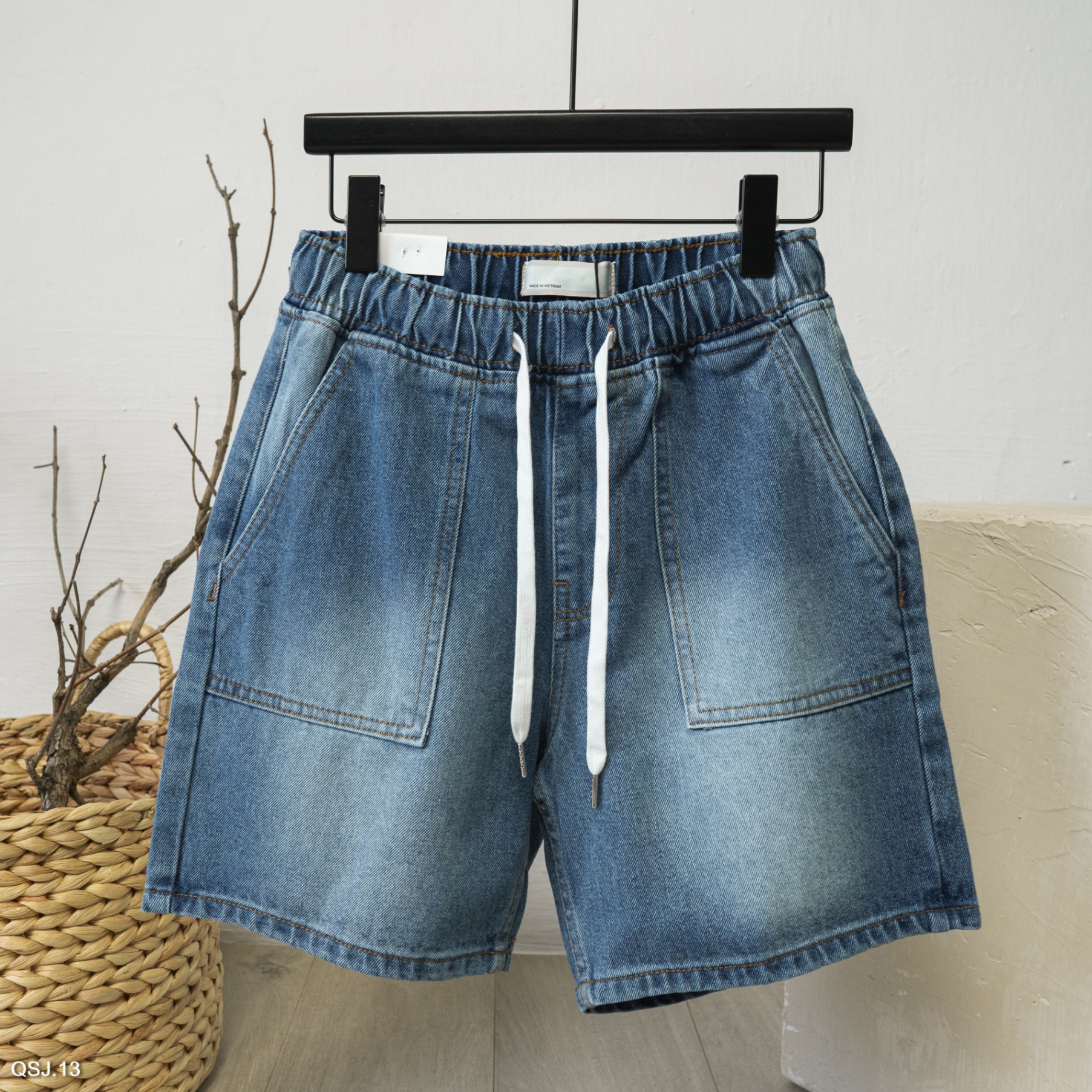 QUẦN SHORT JEAN-13-BTM