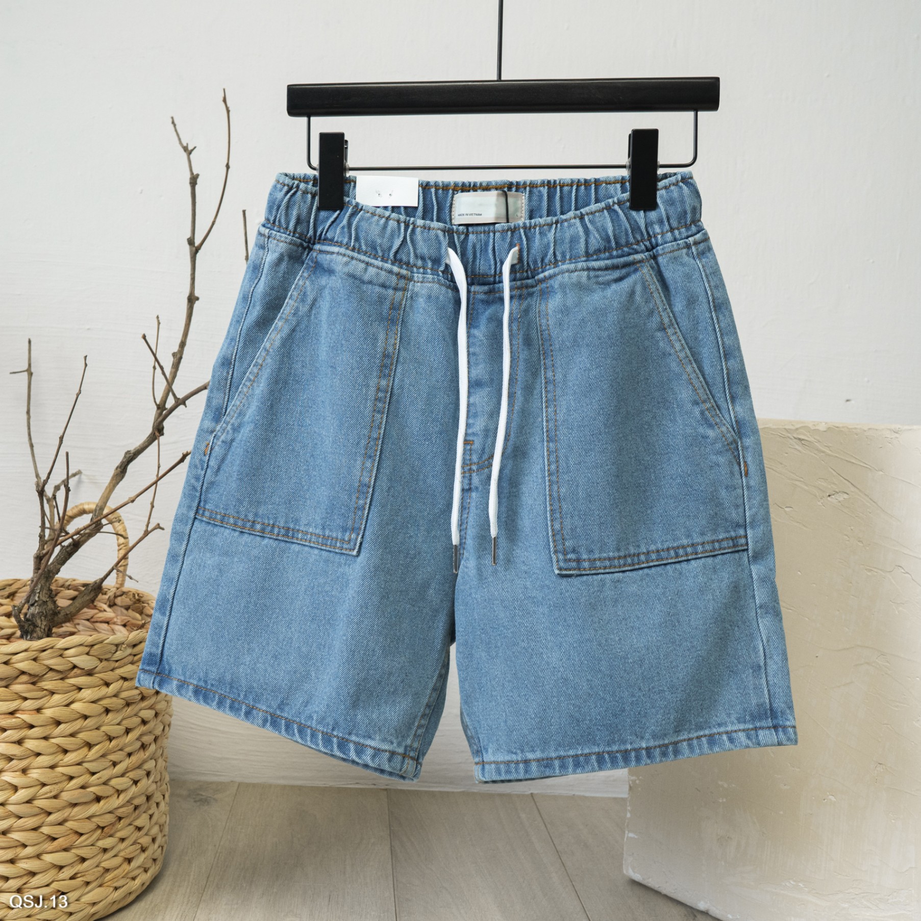 QUẦN SHORT JEAN-13-BTM