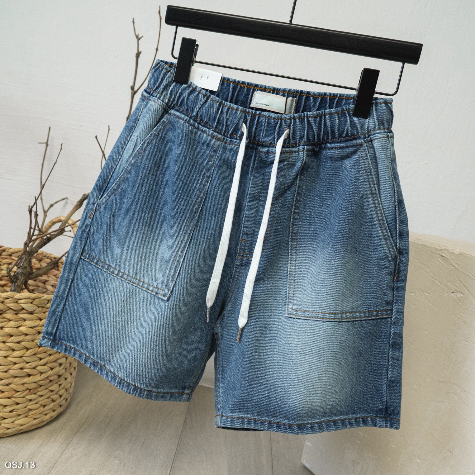 QUẦN SHORT JEAN-13-BTM