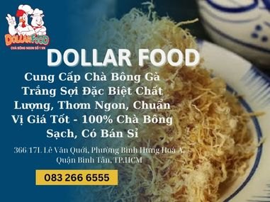 Cung Cấp Chà Bông Gà Trắng Sợi Đặc Biệt Chất Lượng, Thơm Ngon, Chuẩn Vị Giá Tốt - 100% Chà Bông Sạch, Có Bán Sỉ