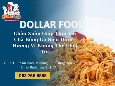 Chào Xuân Giáp Thìn Với Chà Bông Gà Siêu Dính - Hương Vị Không Thể Chối Từ!