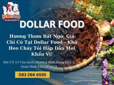 Hương Thơm Bất Ngờ, Giá Chỉ Có Tại Dollar Food - Khô Heo Cháy Tỏi Hấp Dẫn Mọi Khẩu Vị!