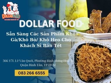 Sẵn Sàng Các Sản Phẩm Khô Gà/Khô Bò/ Khô Heo Cho Khách Sỉ Bán Tết