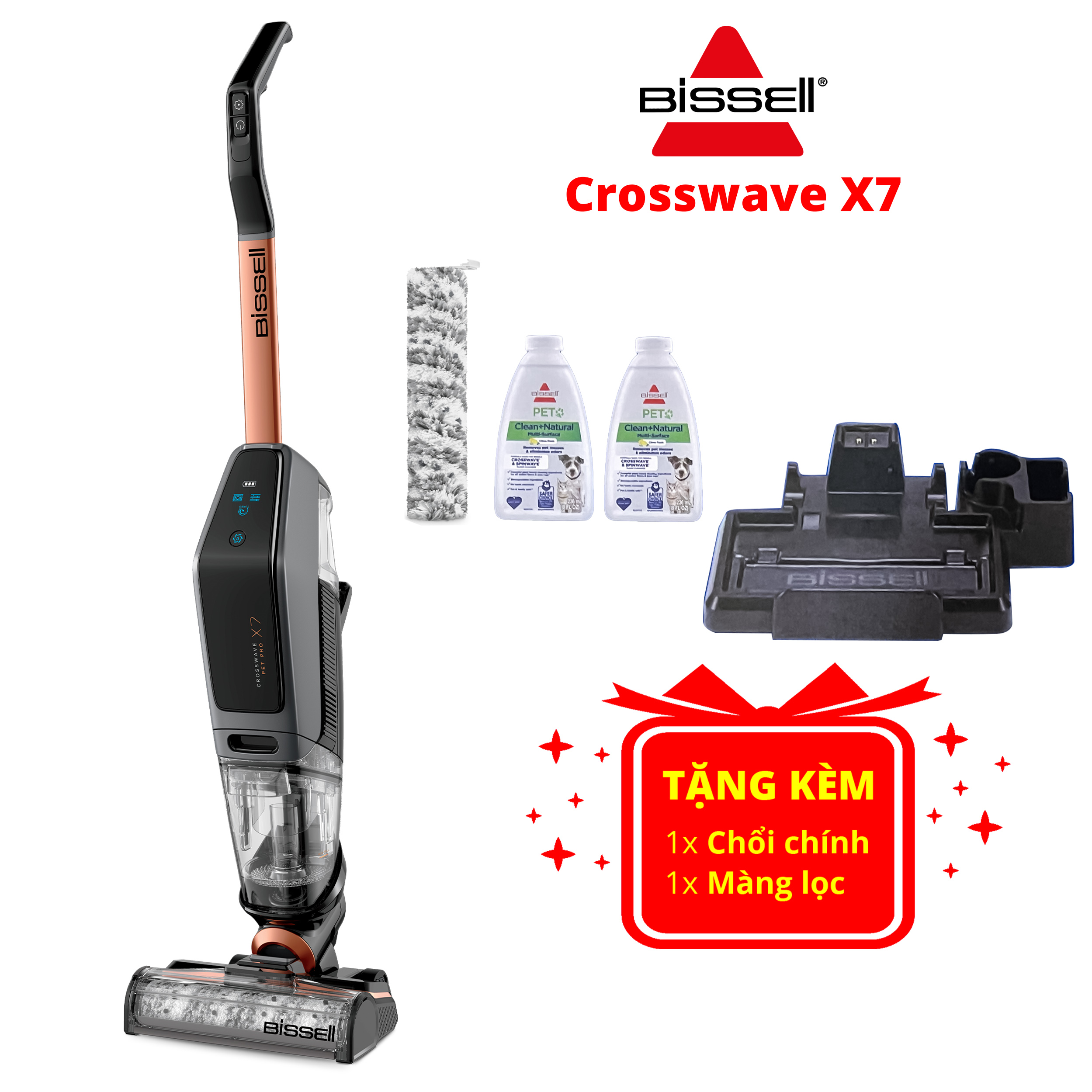 BISSELL CROSSWAVE X7 CORDLESS PET PRO _ TRƯNG BÀY