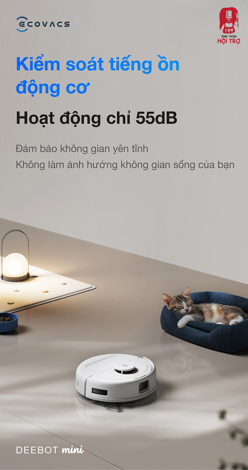 Robot hút bụi lau nhà Ecovacs Deebot Mini